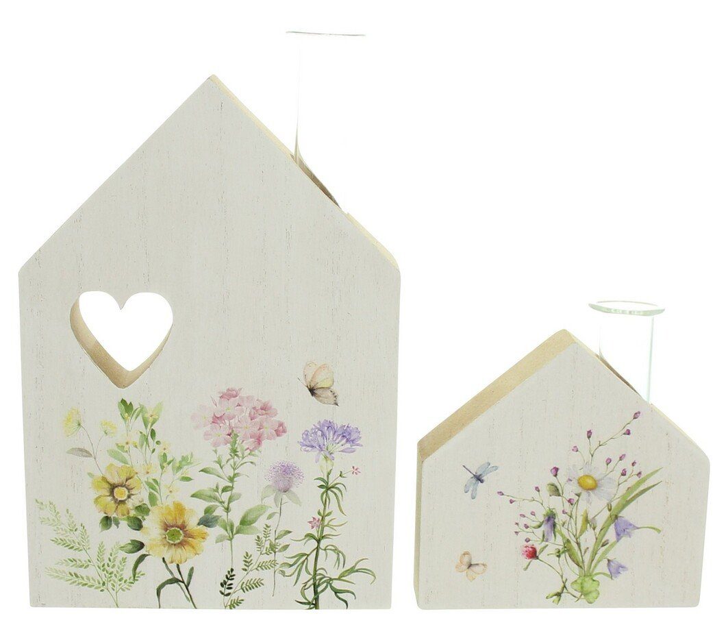 Home-trends24.de Dekofigur Dekofigur Vase Schmetterling Blume günstig online kaufen