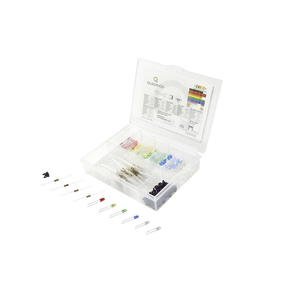 Quadrios LED-Leuchtmittel Quadrios LED-Sortiment Rot, Grün, Gelb, Blau, Kaltweiß, Warmweiß 3