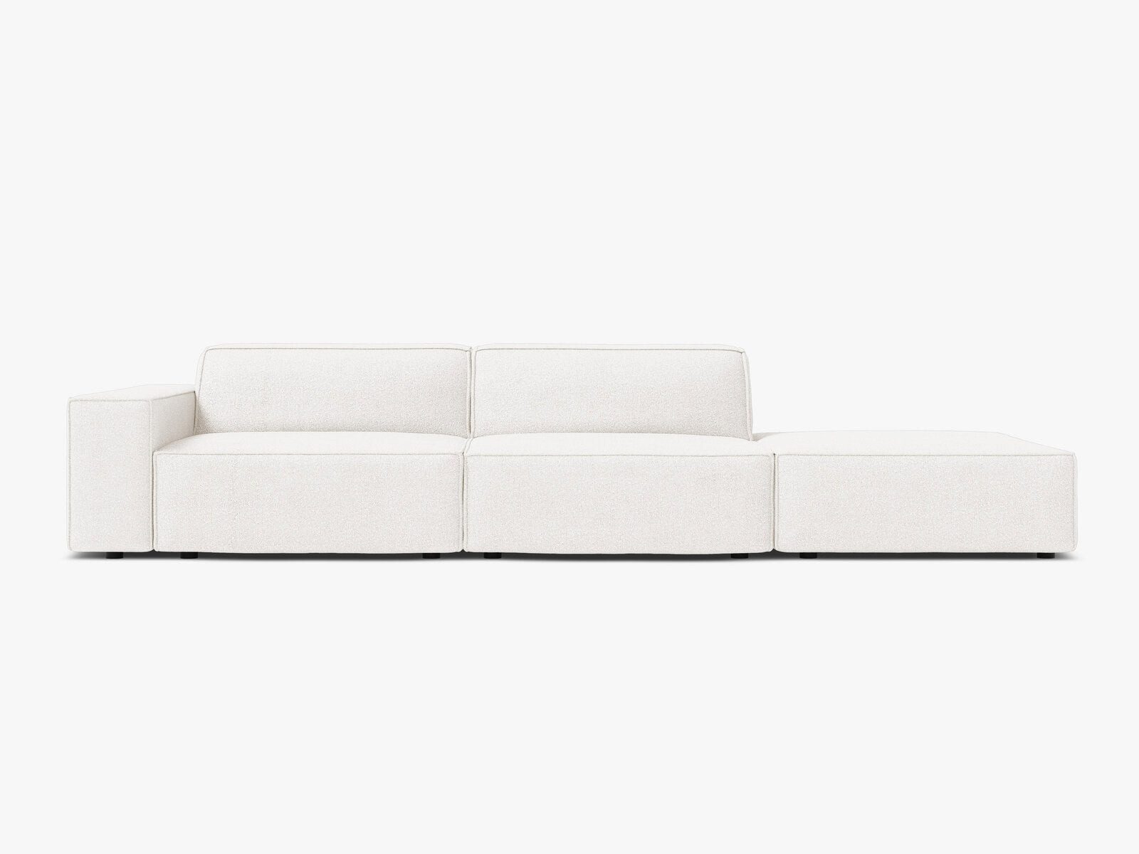 Micadoni Sofa Jodie, 3-Sitzer eine Seite offen