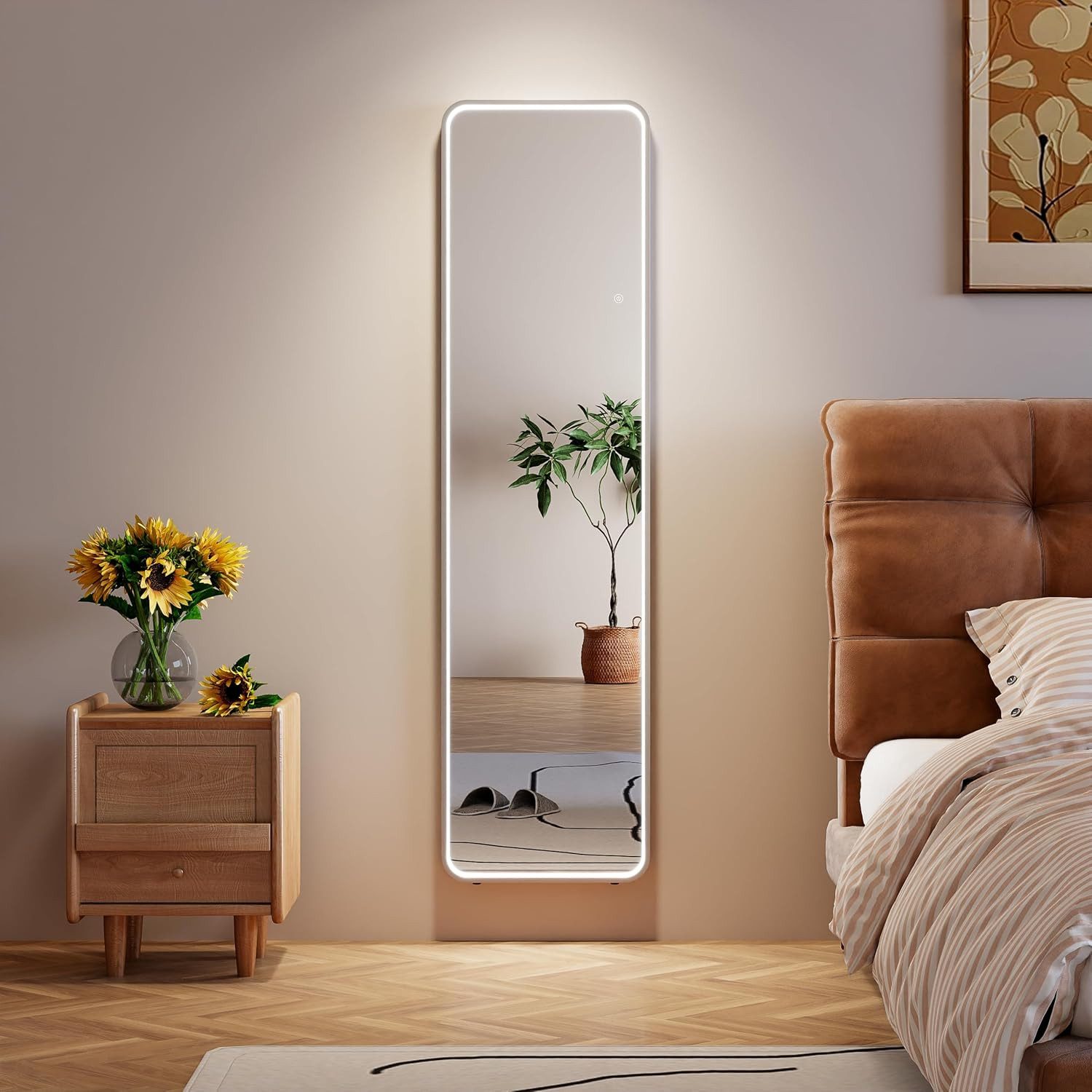 TLGREEN Ganzkörperspiegel mit Beleuchtung, (3X Lichtmodi günstig online kaufen