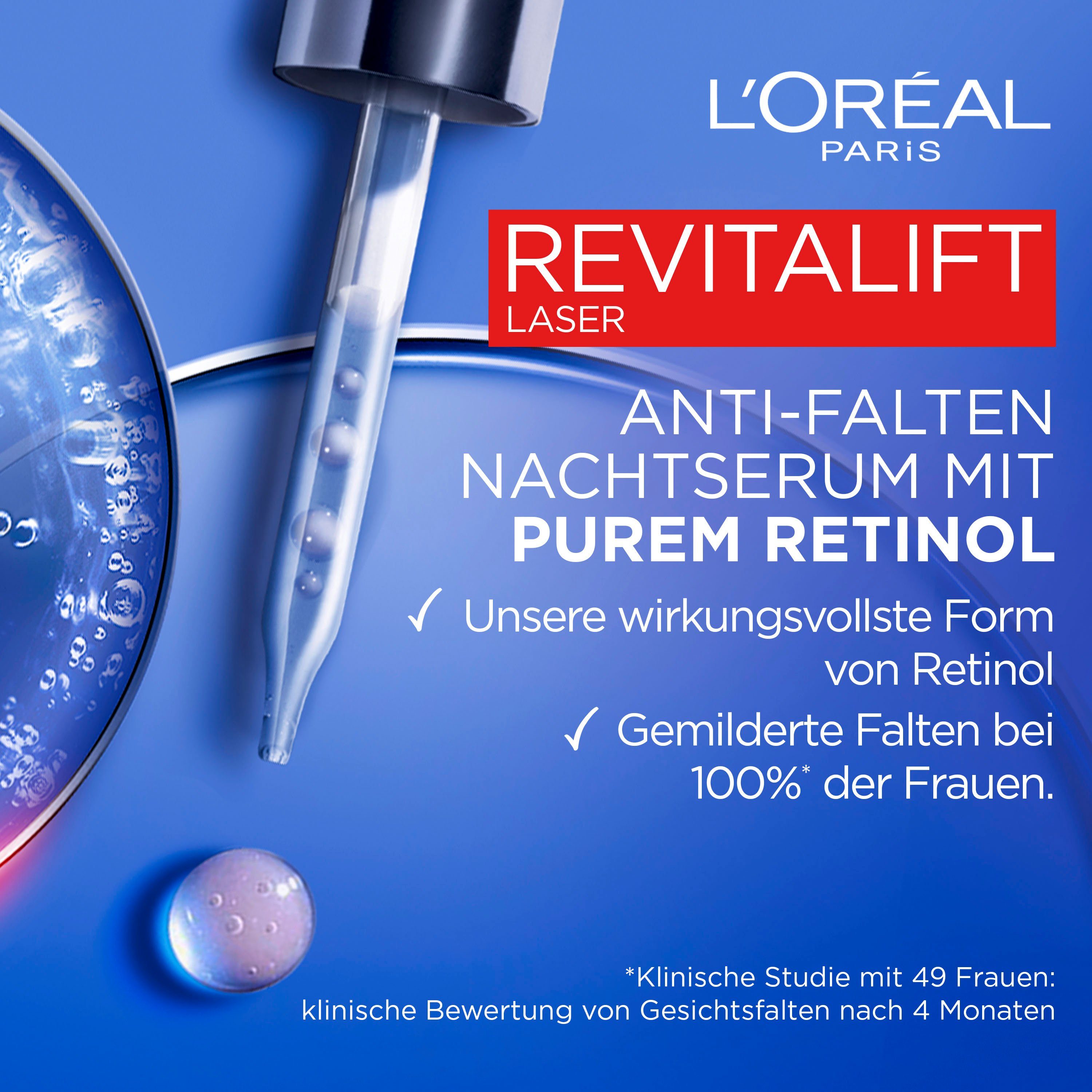 L'ORÉAL Gesichtsserum Serum Retinol Revitalift Laser PARIS