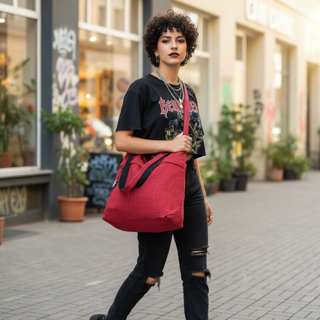 Guru-Shop Schultertasche Geräumige Shopper Tasche, stabile.. günstig online kaufen