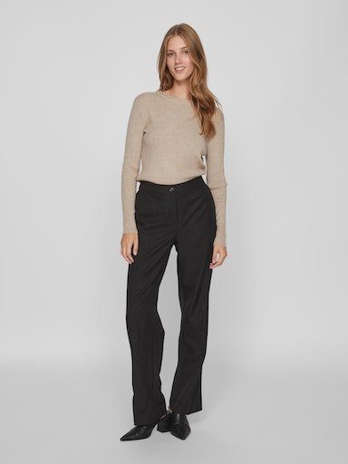 Vila Rundhalspullover VICOMFY O-NECK L/S KNIT TOP/SU - NOOS – Bild 5 von 5