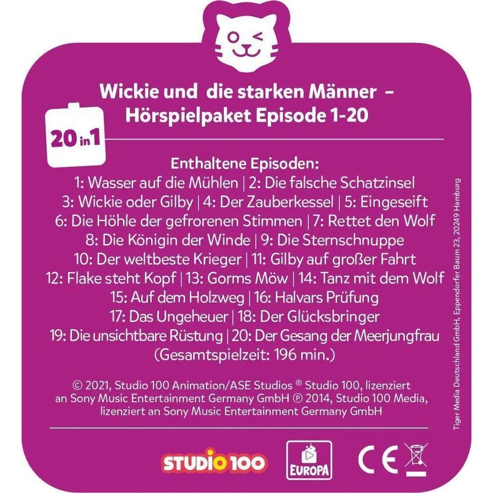 Tiger Media Deutschland GmbH Hörspiel tigercards Multicard Multicard - Wickie und die starken Männer - 3...