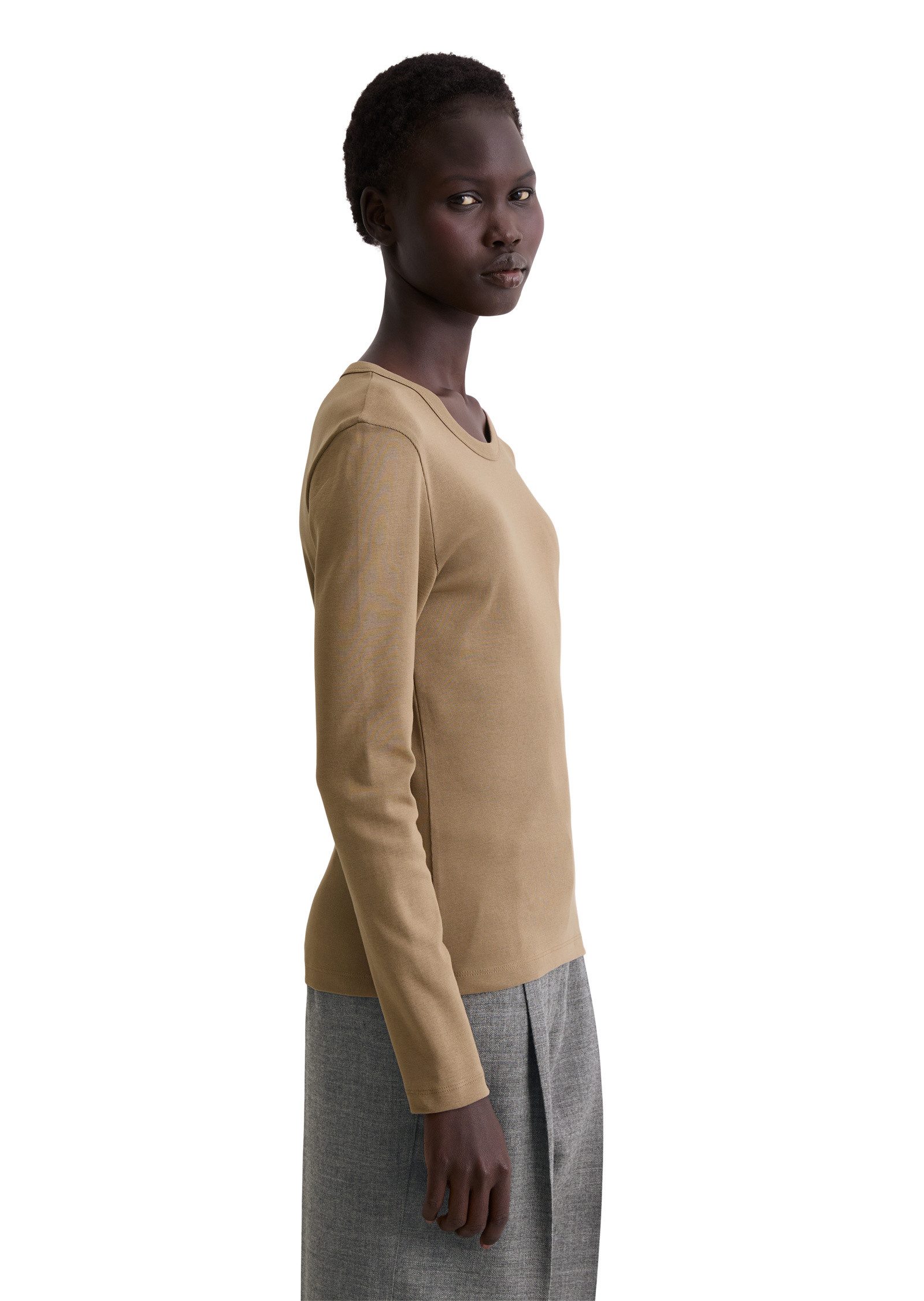 Marc O'Polo Langarmshirt aus reiner Bio-Baumwolle