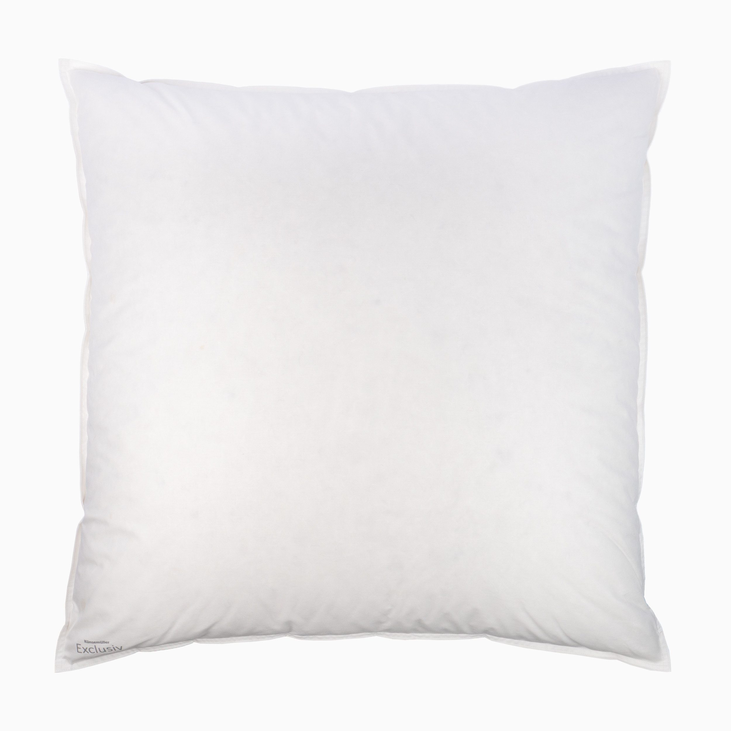 KÜNSEMÜLLER Daunenkissen Exclusiv, Füllung: 60% neue weiße arktische Entendaunen & 40% Federn, Bezug: 100% Baumwolle, Rückenschläfer, Seitenschläfer, Bauchschläfer, Daunen und Federn aus kontrollierter Herstellung