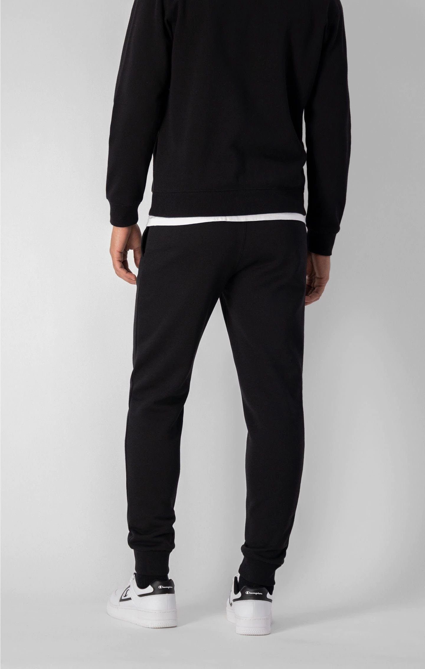 Champion Sweathose Hose Jogginghose mit und schwarz C-Logo elastischen