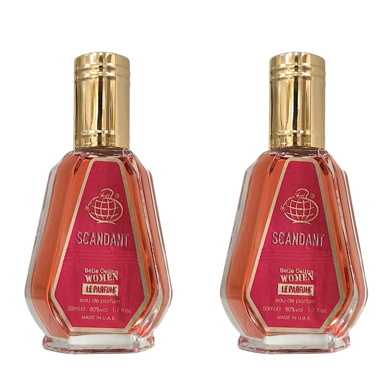 Fragrance World Eau de Parfum Fragrance World SCANDANT Belle Celine Women Le Parfum Eau de Parfum 2x
