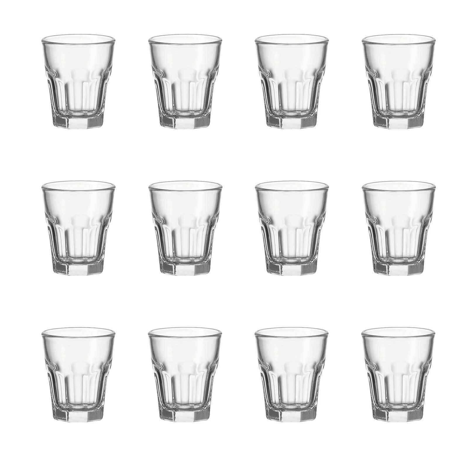 LEONARDO Schnapsglas Rock Schnapsgläser 50 ml 12er Set, Glas