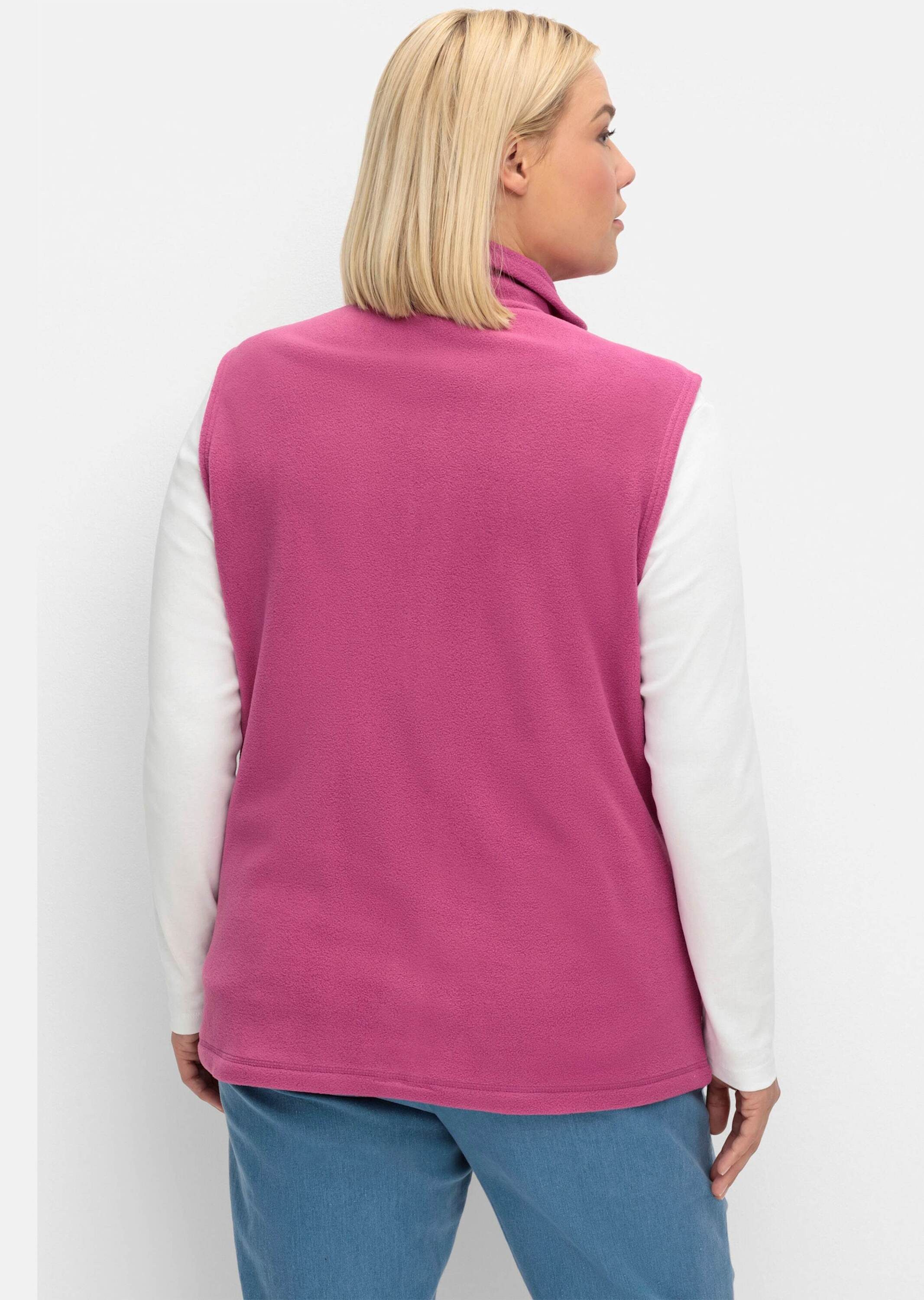 Sieh an! Fleeceweste Fleece-Weste Länge ca. 70 cm günstig online kaufen