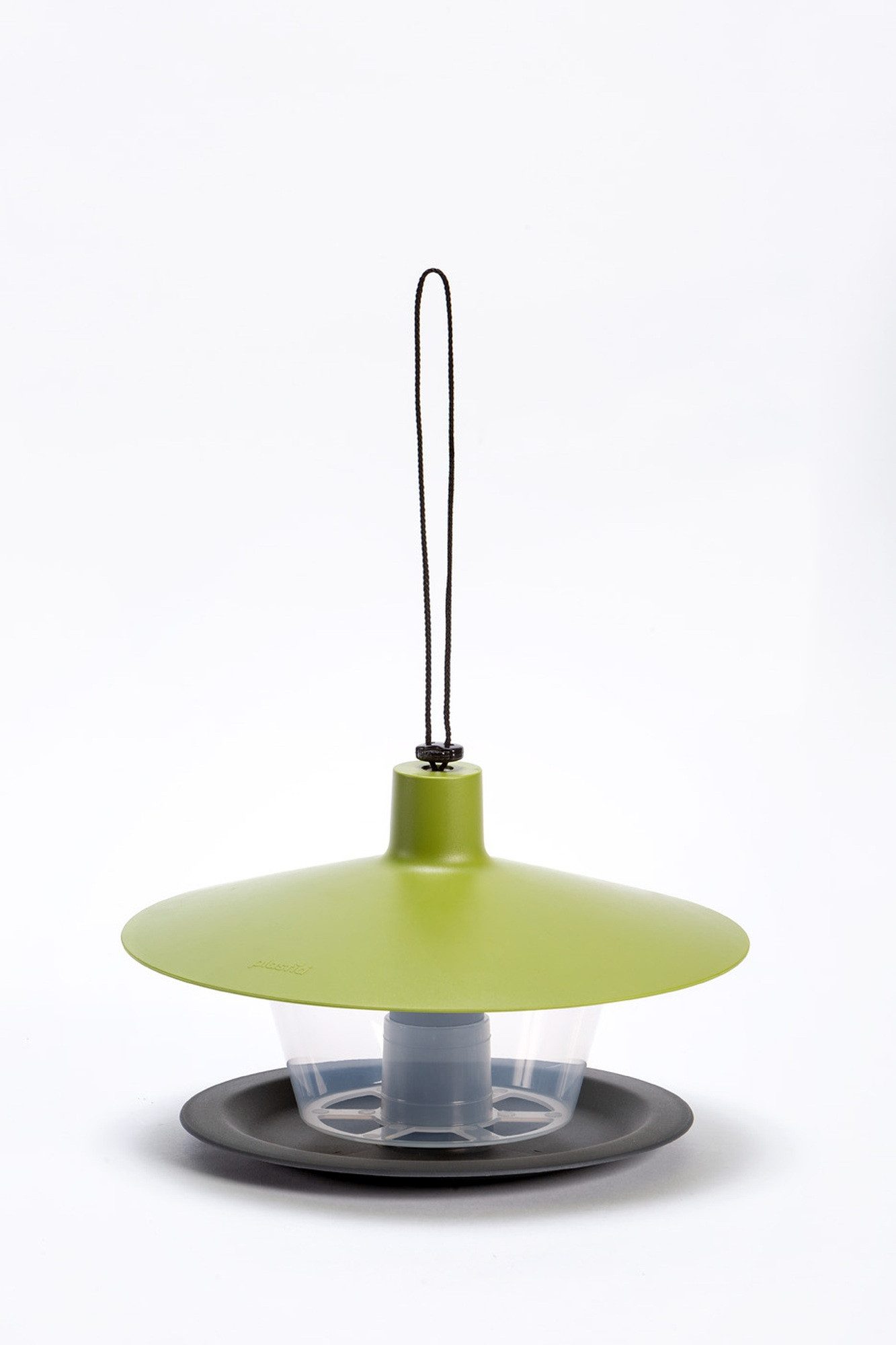 PLASTIA Vogelhaus Plastia Vogelfutterhaus Finch grün-grau günstig online kaufen