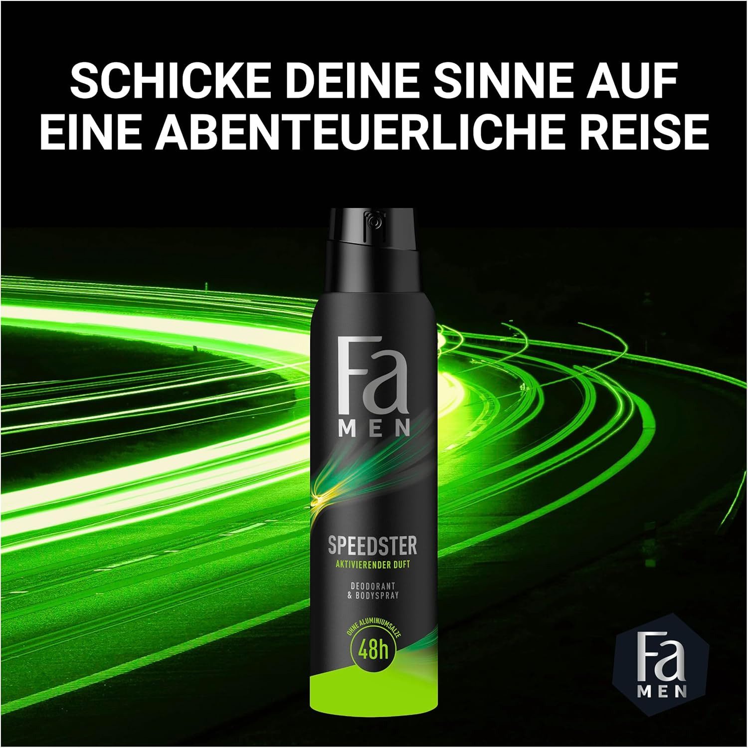 FA Deo-Spray Men Speedster, 6x 150 ml, Vorratspack, 6-tlg.