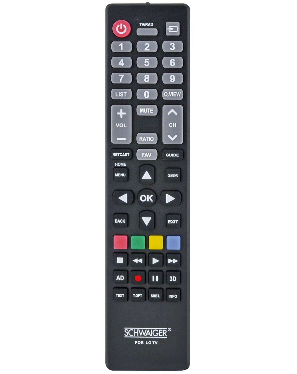 Schwaiger UFB100LG 533 Fernbedienung (Unterstützt die gängigsten Gerätefunktionen)