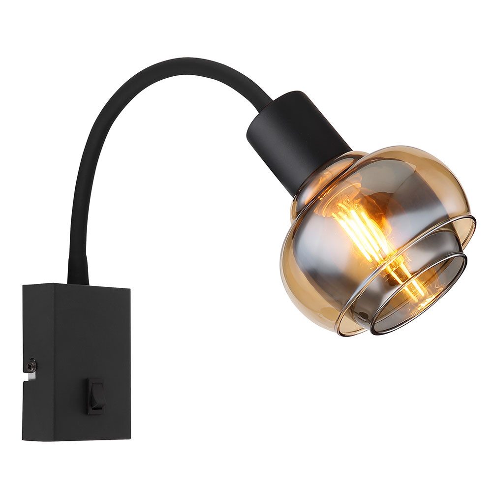 GLOBO LIGHTING Wandleuchte, Leuchtmittel nicht inklusive, Wandleuchte Wandlampe Schlafzimmerleuchte Leselampe Flexo-Spot