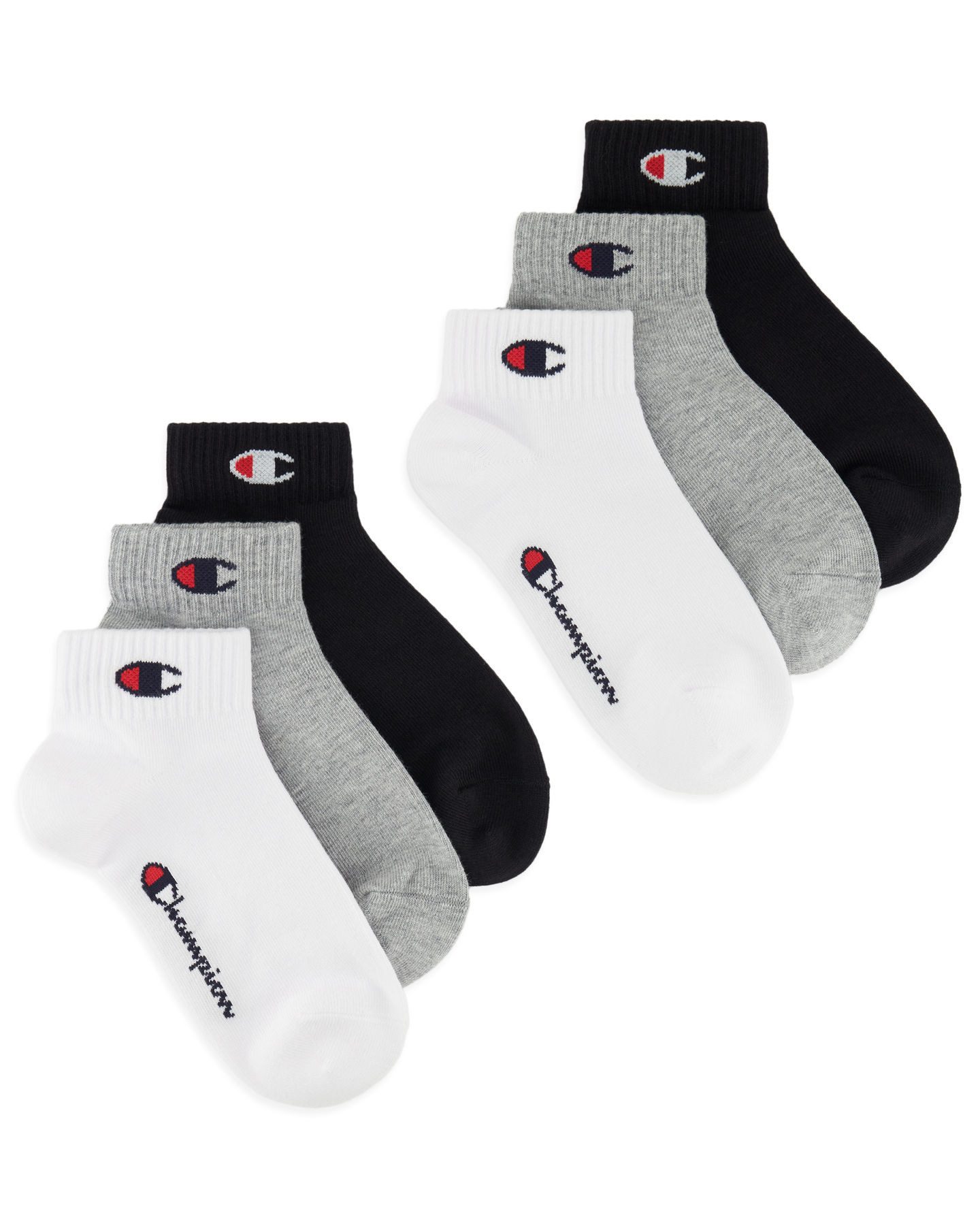 Champion Sportsocken (Packung, 6-Paar) für Kinder, 6er-Pack, mit sportlichem Stil