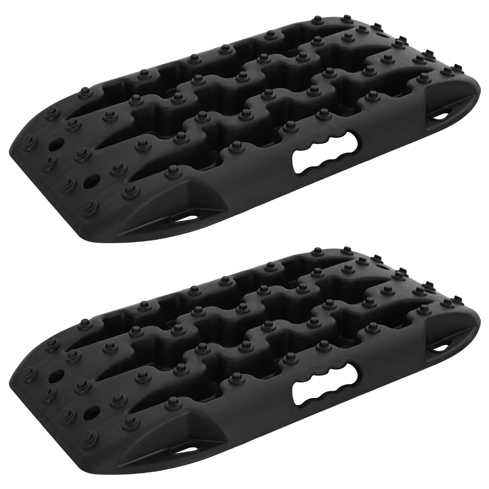 vidaXL Anfahrhilfe Traktionsplatte 2 stk. Schwarz 57,5x30,5x5,5 cm, (2-St)