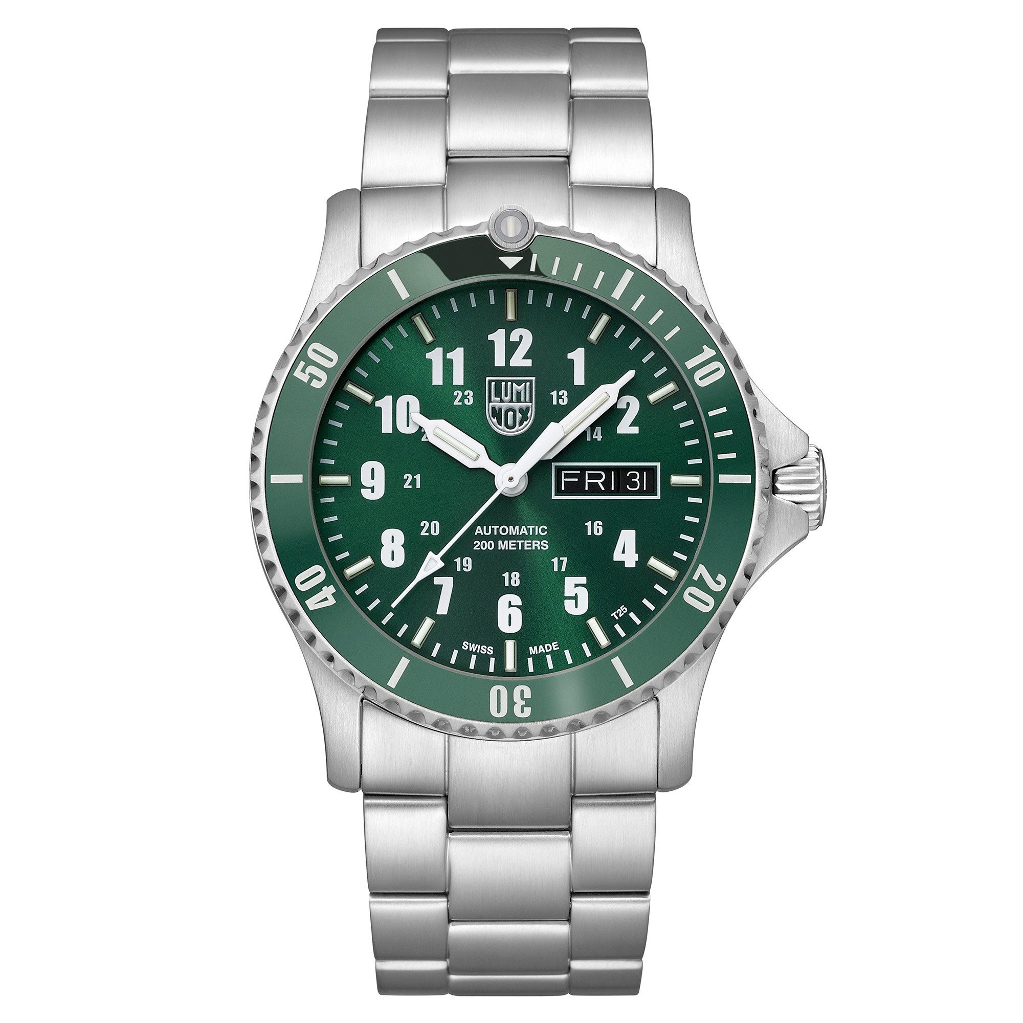 Luminox Taucheruhr Automatik Sport Timer Stahl/Grün