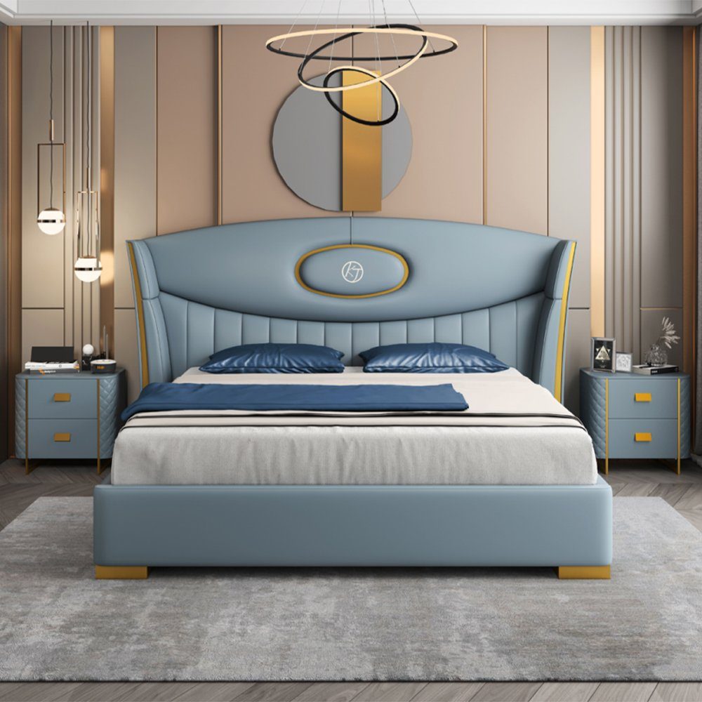 JVmoebel Bett Bett Schlafzimmer Modern Bettrahmen Neu Bett Polster Design Luxus (Bett), Made In Europe