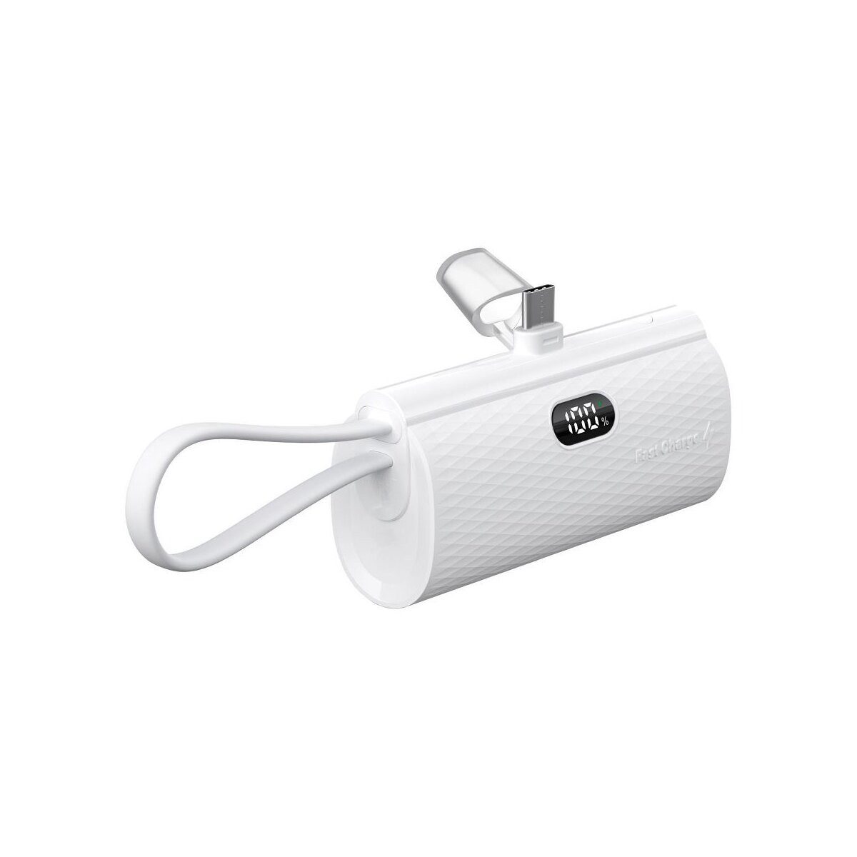 Forcell FORCELL Powerbank 5000mAh USB-C PD 20W Weiß Bluetooth-Kopfhörer