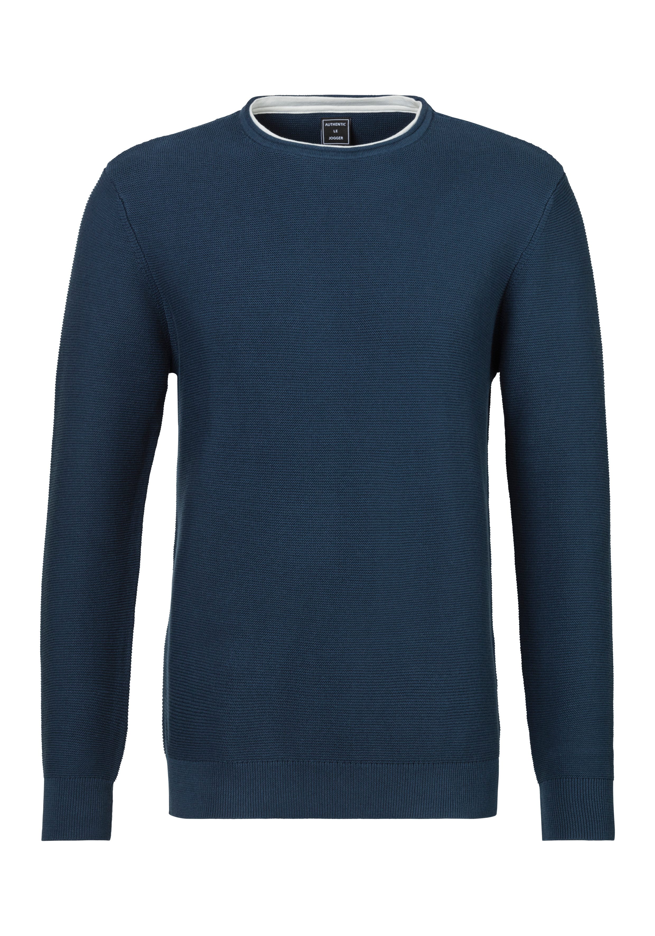 AUTHENTIC LE JOGGER Strickpullover mit Double-Layer günstig online kaufen