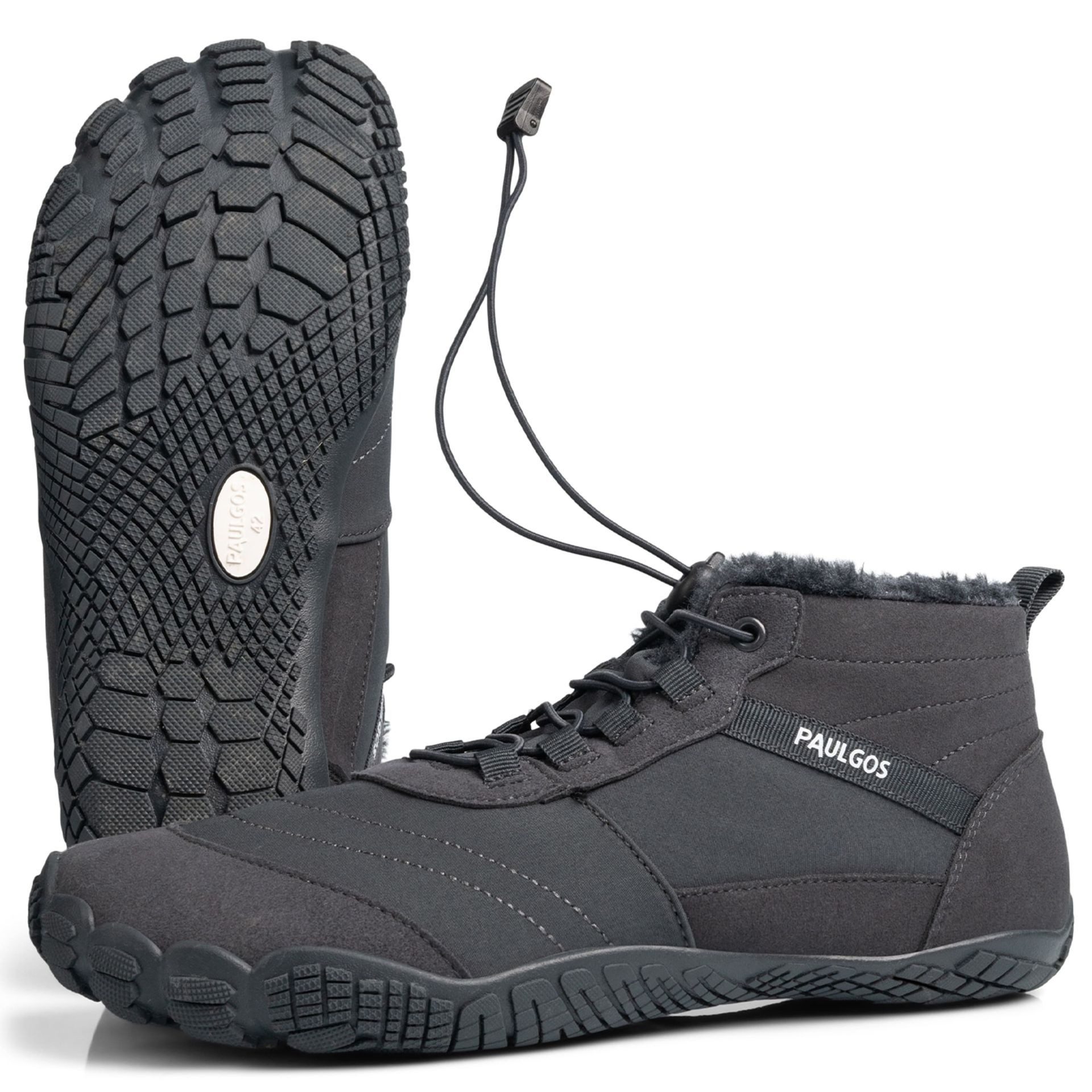 PAULGOS Winterbarfußschuhe, unisex, Größe 37-47 in 3 Farben Haferlschuh