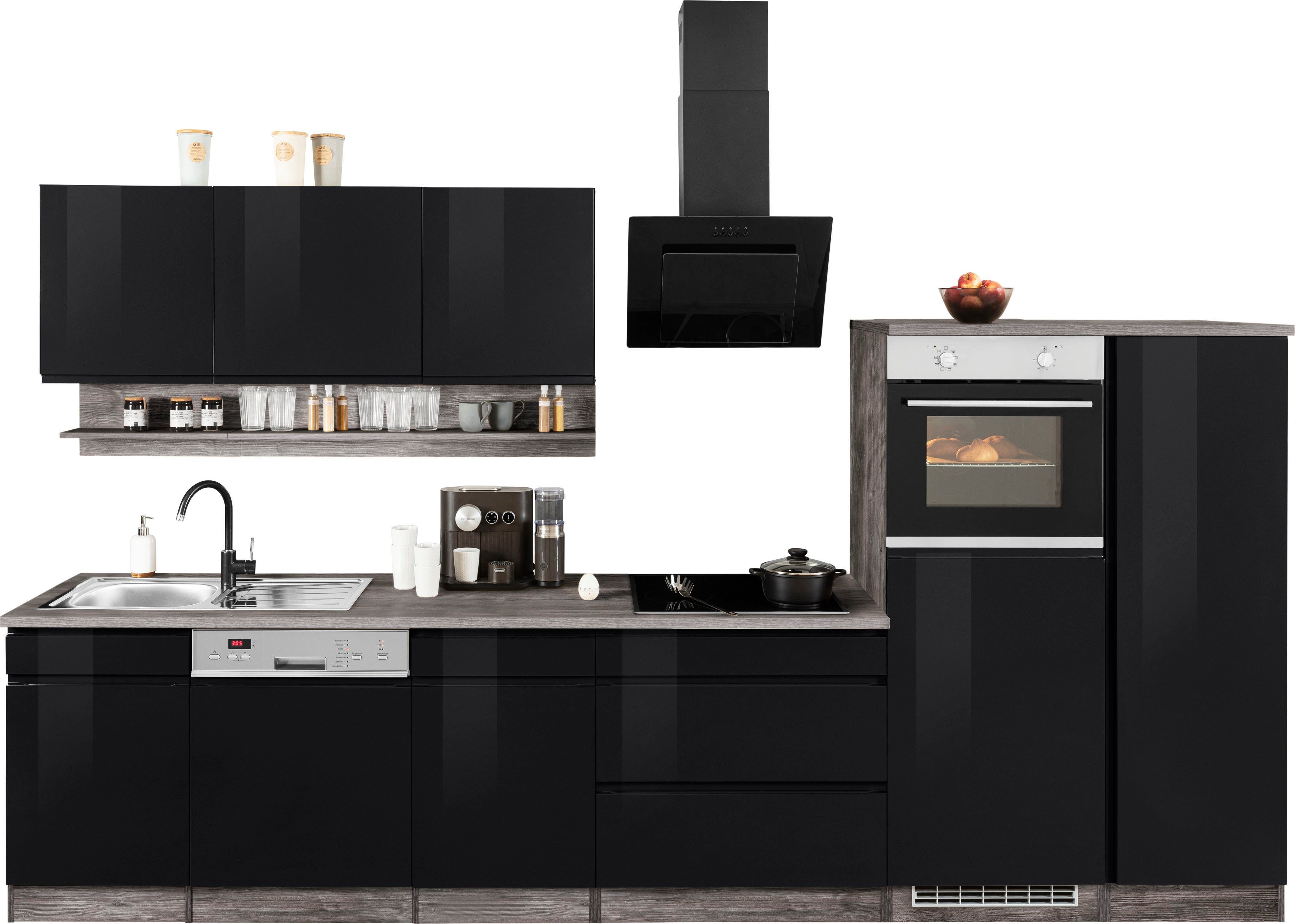 KOCHSTATION Küchenzeile KS-Virginia, Breite 350 cm, günstig online kaufen