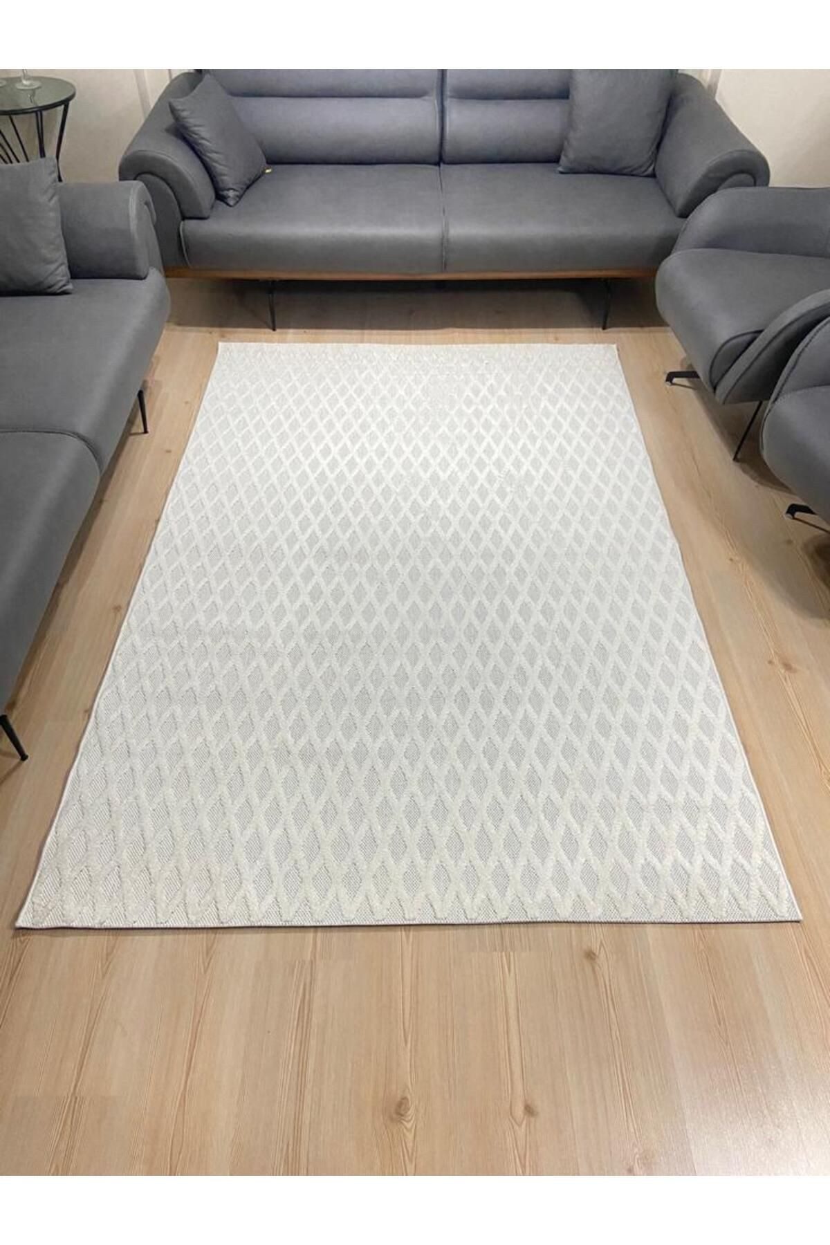 en.casa Hochflor-Teppich, rechteck, Höhe: 6 mm, Roboterstaubsaugergeeignet, fransenfrei 88686261