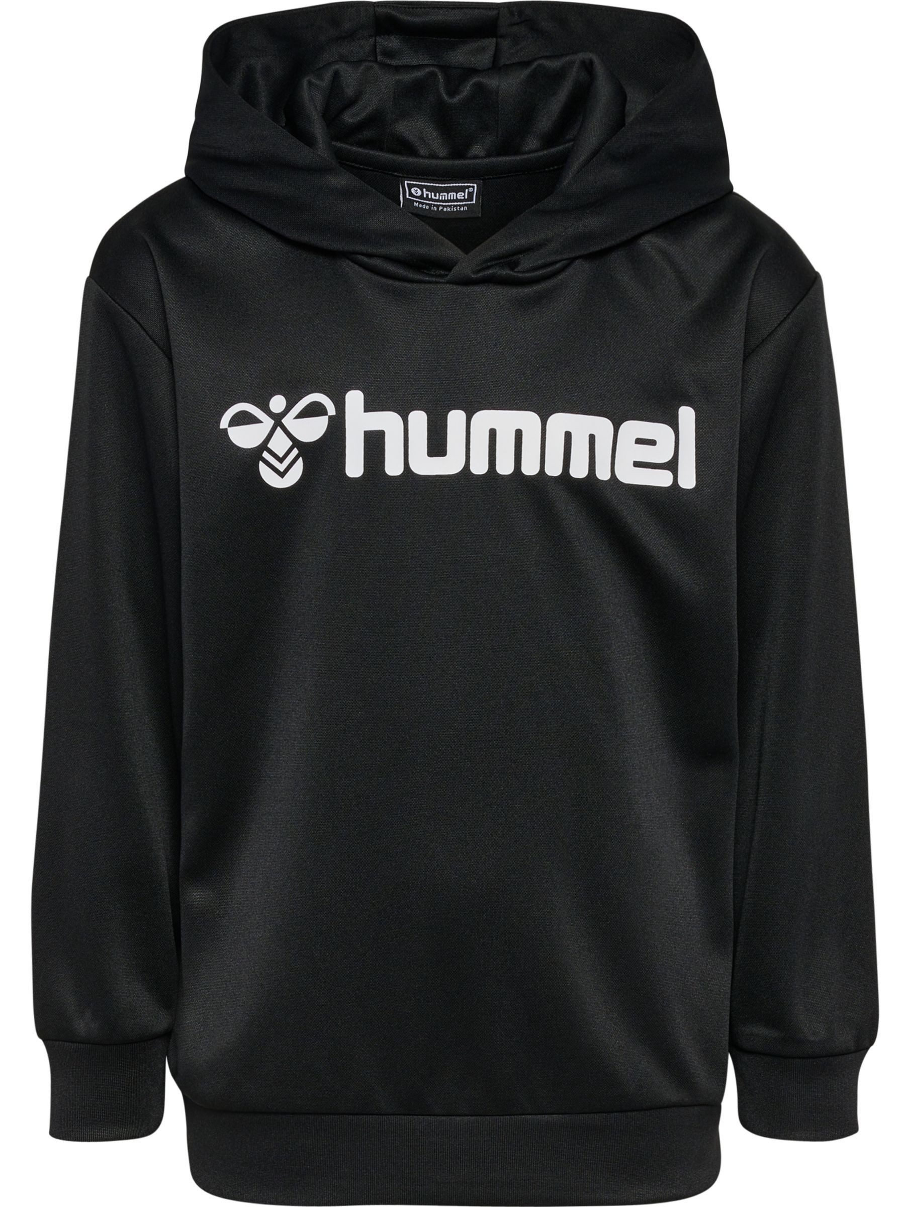 hummel Sweatshirt Kapuzensweatshirt Logoprint für Jungen (1-tlg) Normal Fit Rundhals Langarm Logo schnell trocknend Pull On