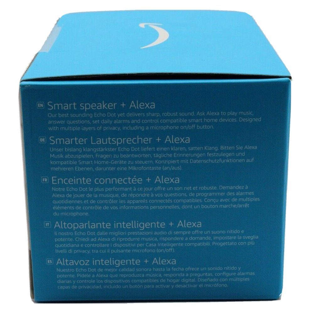 Amazon Echo Dot 5. Generation Alexa Smart Lautsprecher 2022 Smart Speaker (WLAN (WiFi), Bluetooth, mit Sprachsteuerung einfache Installation Mikrofon-aus-Taste)