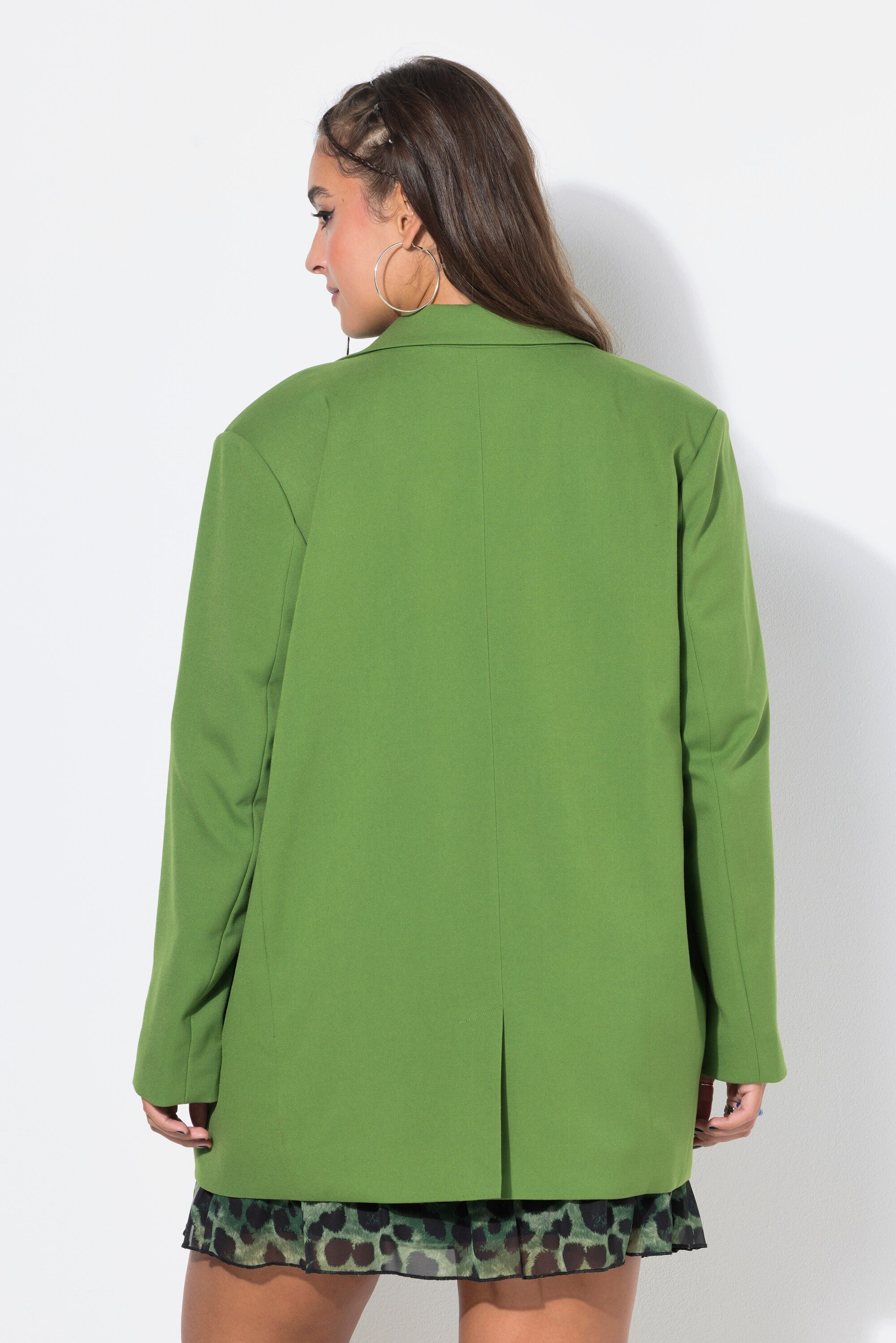 Studio Untold Blusenblazer Blazer oversized leicht elastisch einreihig