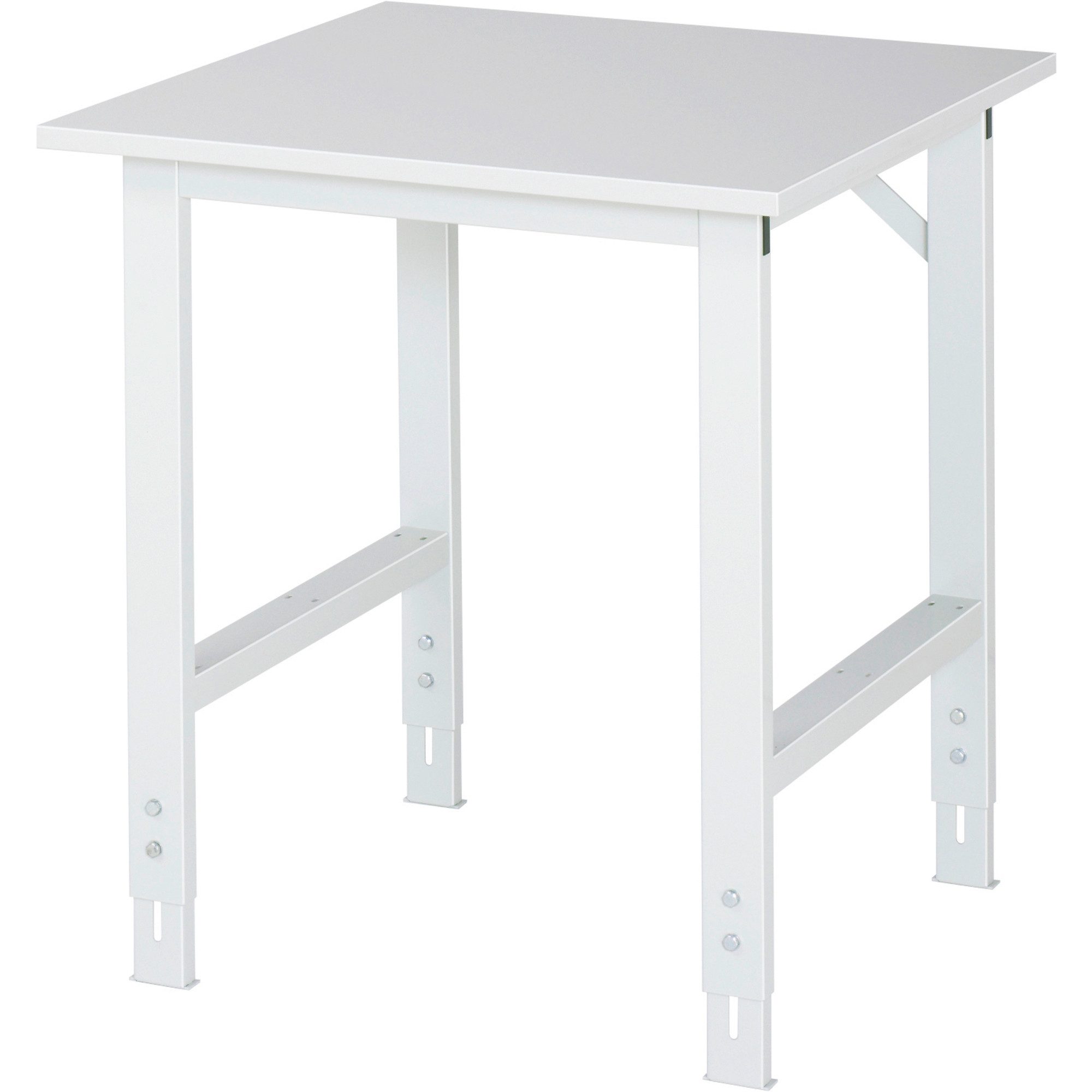 Werkbank Arbeitstisch 750x800x760-1080 M-Platte 22mm lichtgrau