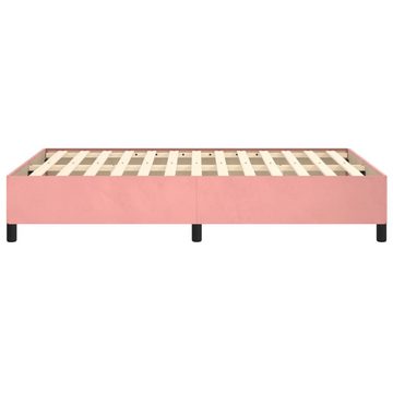 vidaXL Bett Bettgestell Rosa 120x190 cm Samt