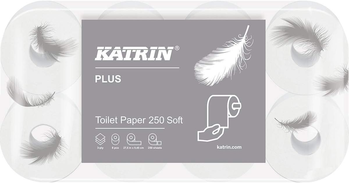 KATRIN Toilettenpapier Toilettenpapier CLASSIC 250 ECO 3-lagig 72 Rollen