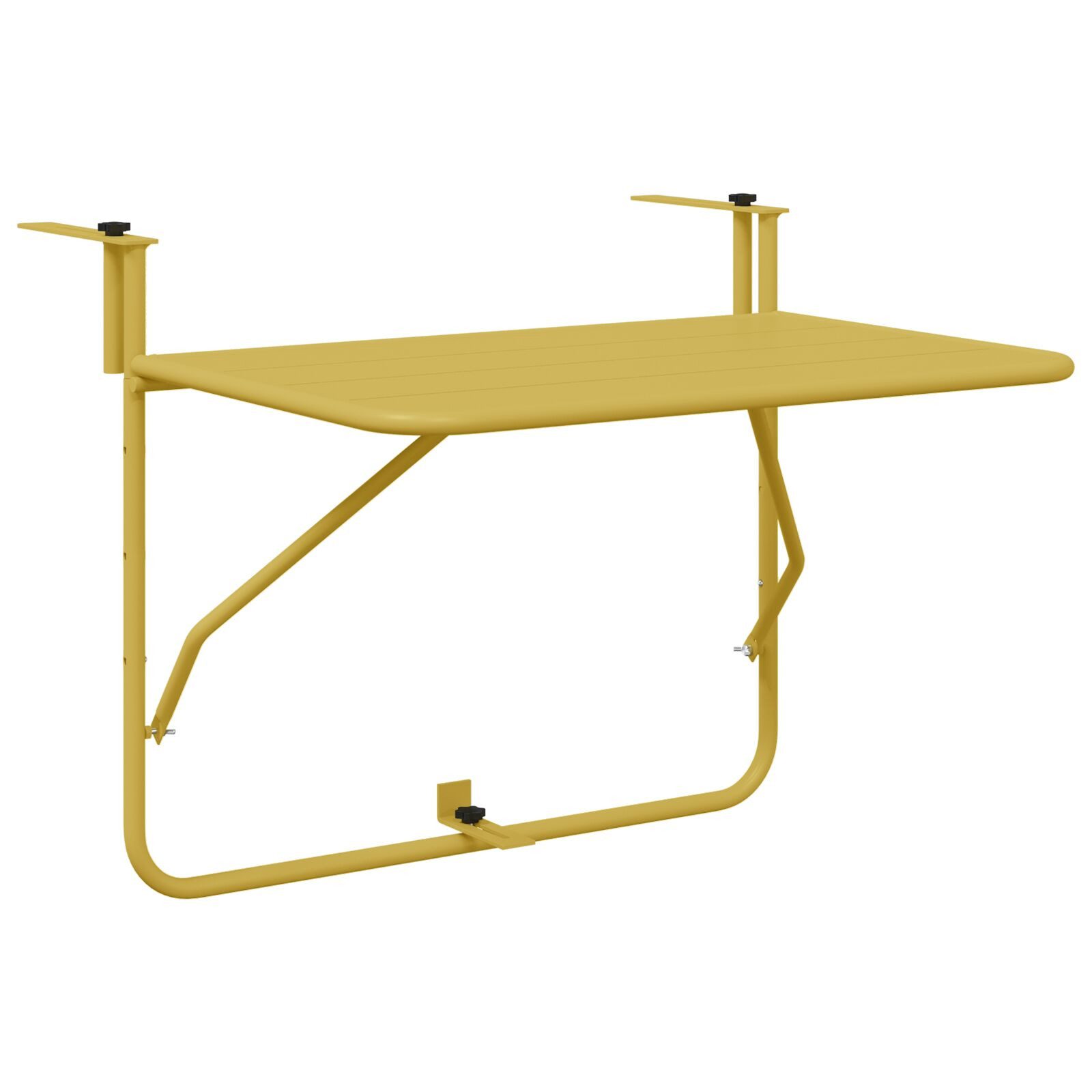 vidaXL Gartentisch Balkontisch Gold Metall Mittel günstig online kaufen