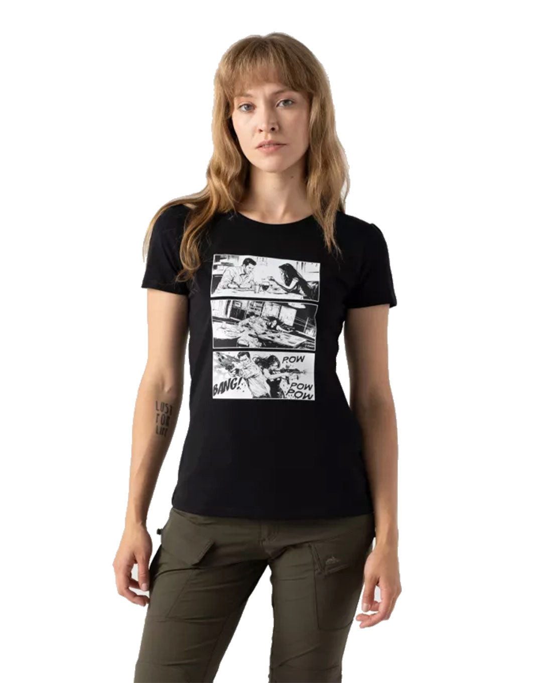 Helikon-Tex T-Shirt Women's T-Shirt Slim (Combat date) - Black