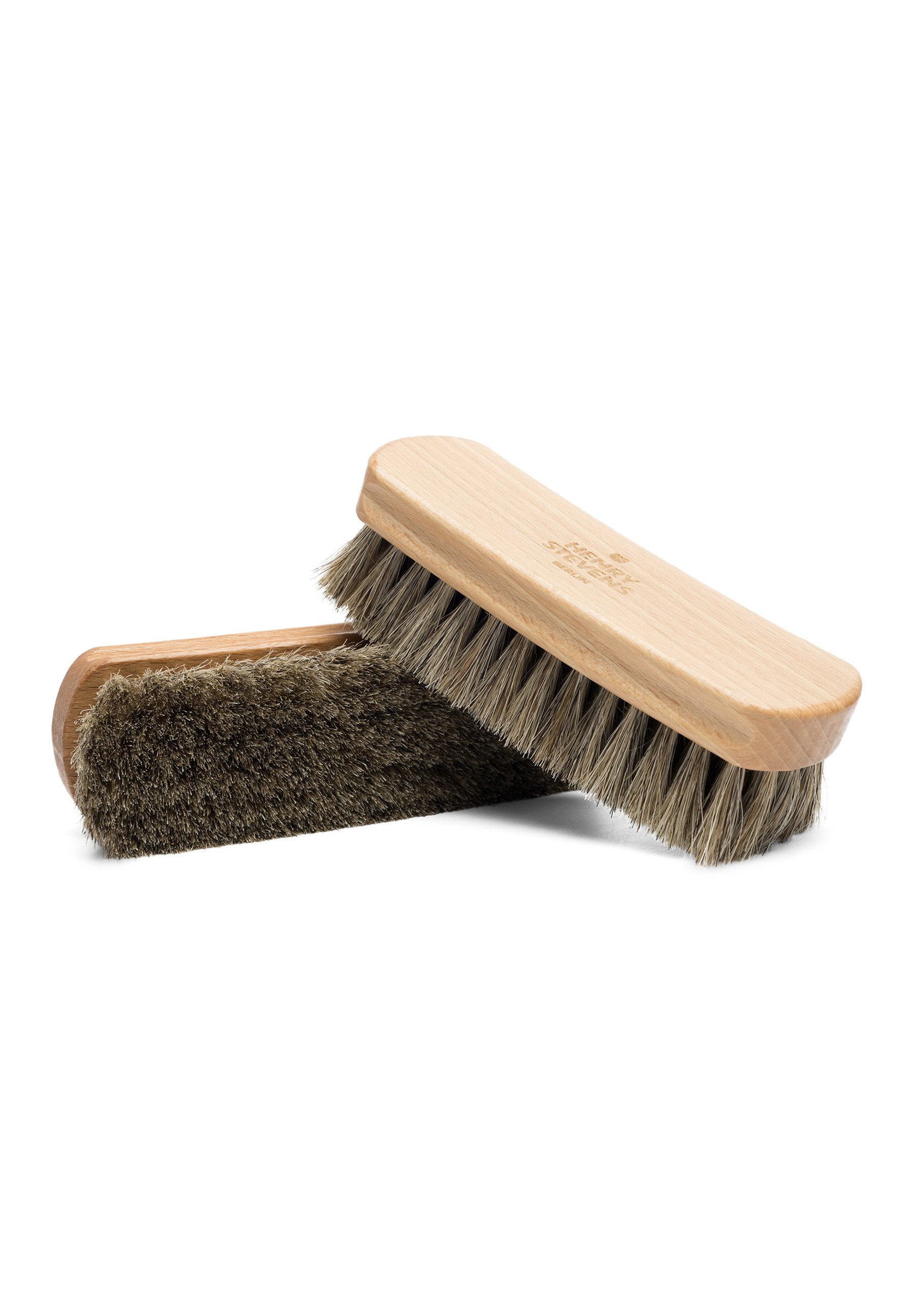 Henry Stevens Reinigungsbürste Rosshaarbürste-Hell, Schuhe, (Packung, Schuhbürste)