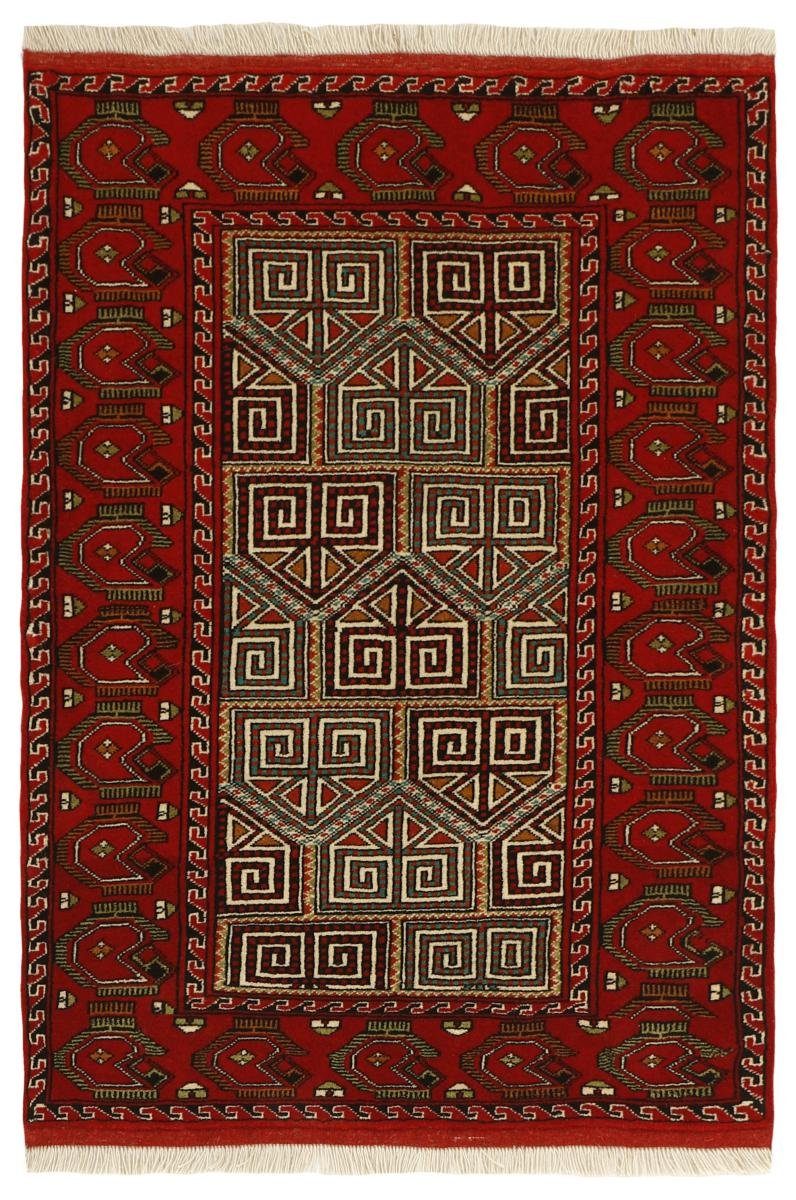 Neuzugänge Orientteppich Turkaman 86x124 6 mm Nain Höhe: Trading, rechteckig, / Handgeknüpfter Orientteppich Perserteppich