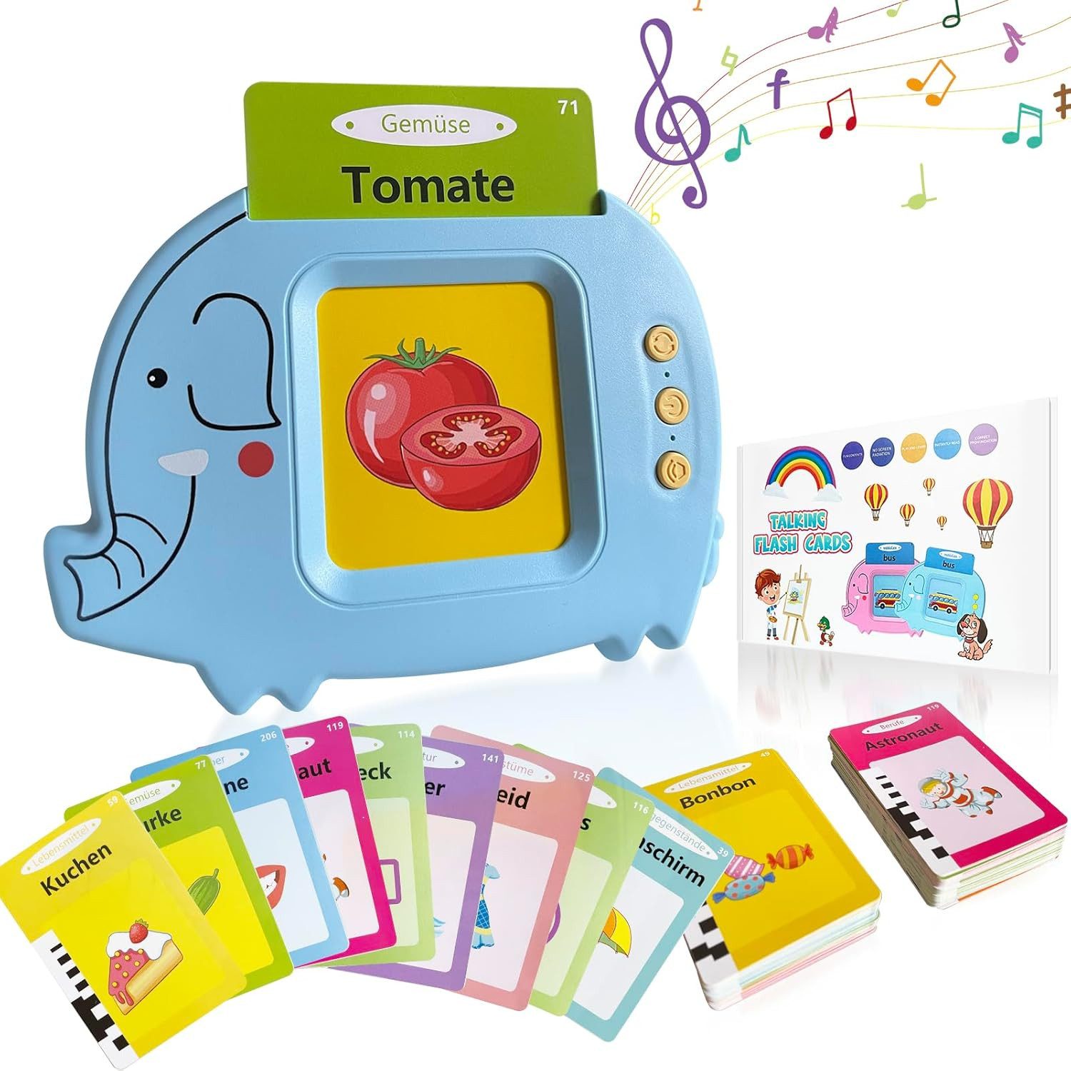 ROY Lernspielzeug Vokabelfreund Sprechende Lernkarten für Kinder (Standard günstig online kaufen