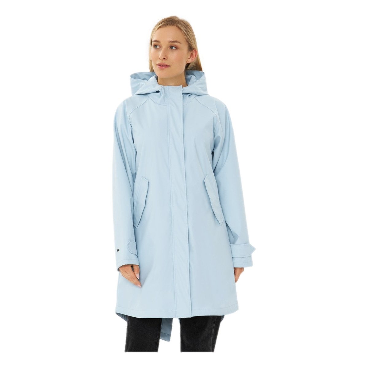Derbe Regenjacke Derbe Friese Traveby Plain Damen Regenmantel günstig online kaufen