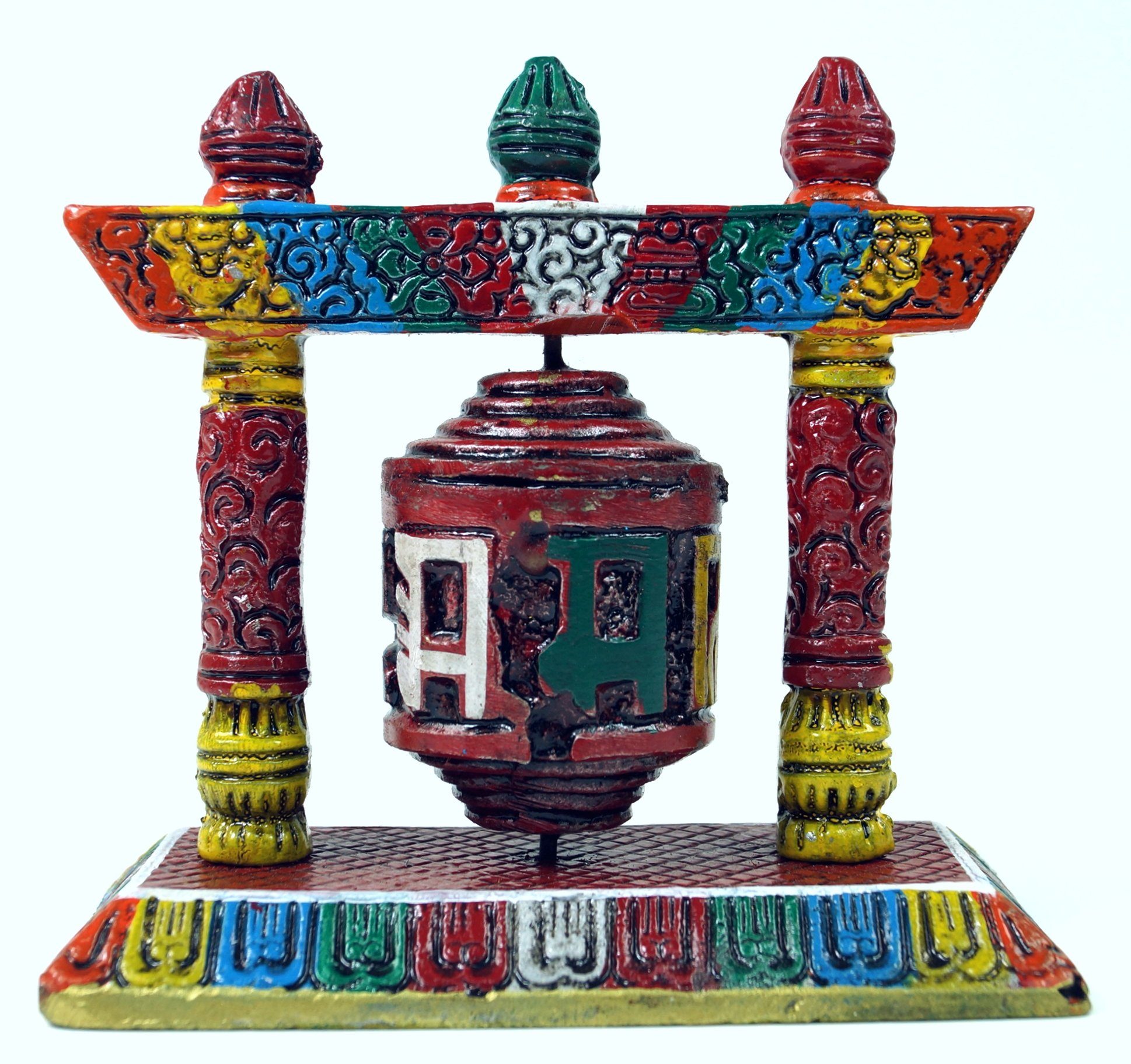 Gebetsmühle - bunt Guru-Shop Buddhafigur