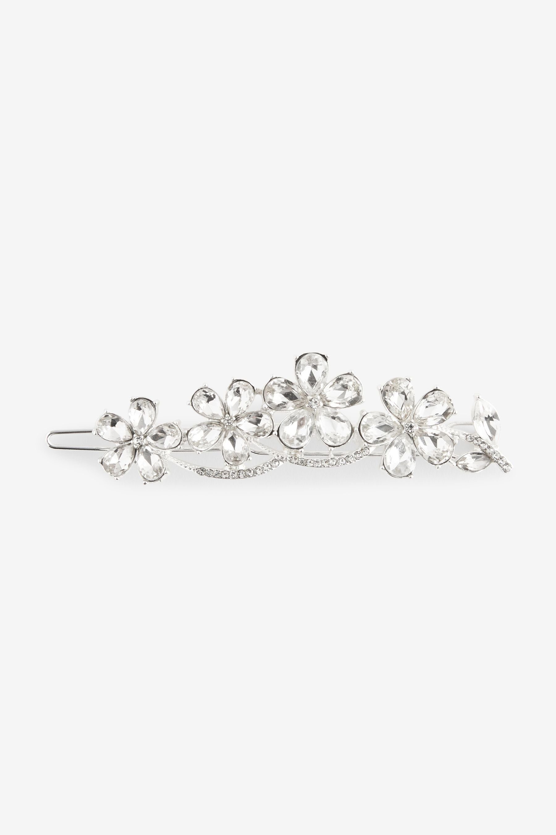 Next Haarclip Funkelnde Haarklammer mit Blume, Brautmode