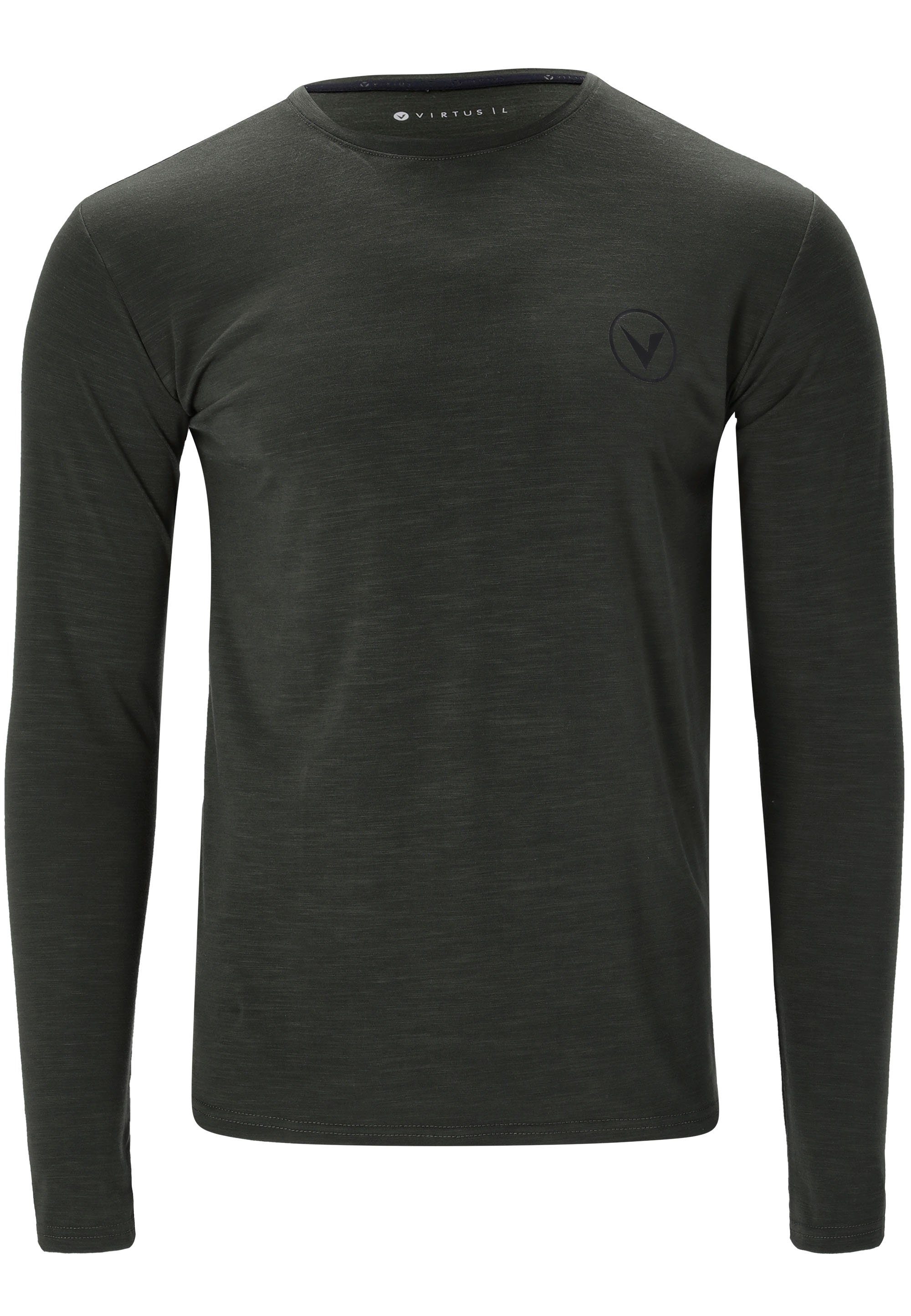 Virtus Langarmshirt JOKERS M L/S Dry-Technologie (1-tlg) innovativer mit olivgrün Quick