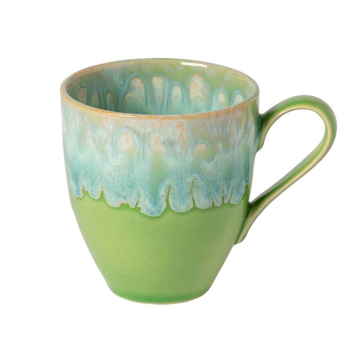 Costa Nova Tasse Taormina Lime Green, Tasse mit Henkel, Casafina, 1-tlg., Keramik