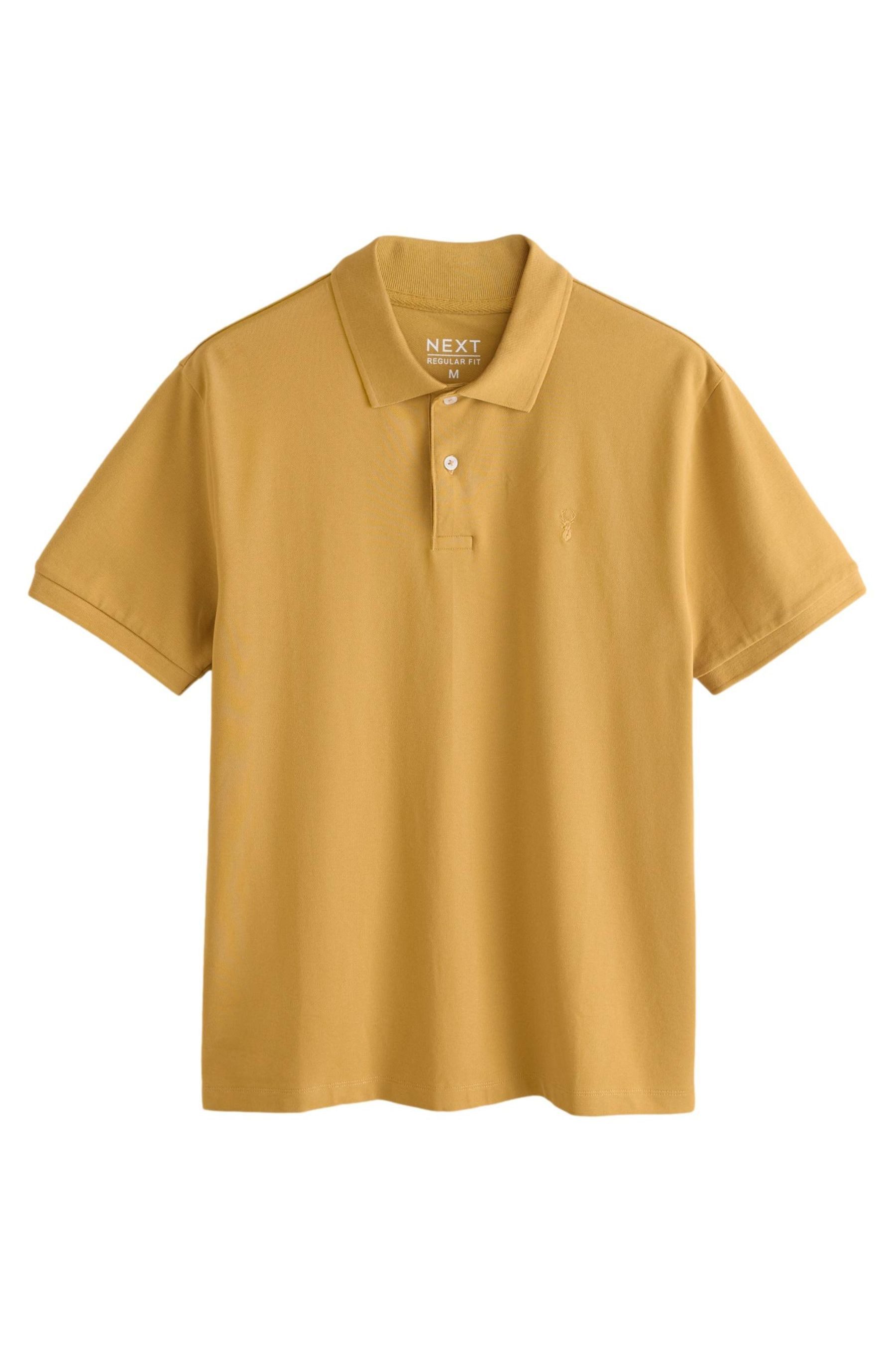 Poloshirt Regular Fit kurzärmeliges Pikee-Poloshirt