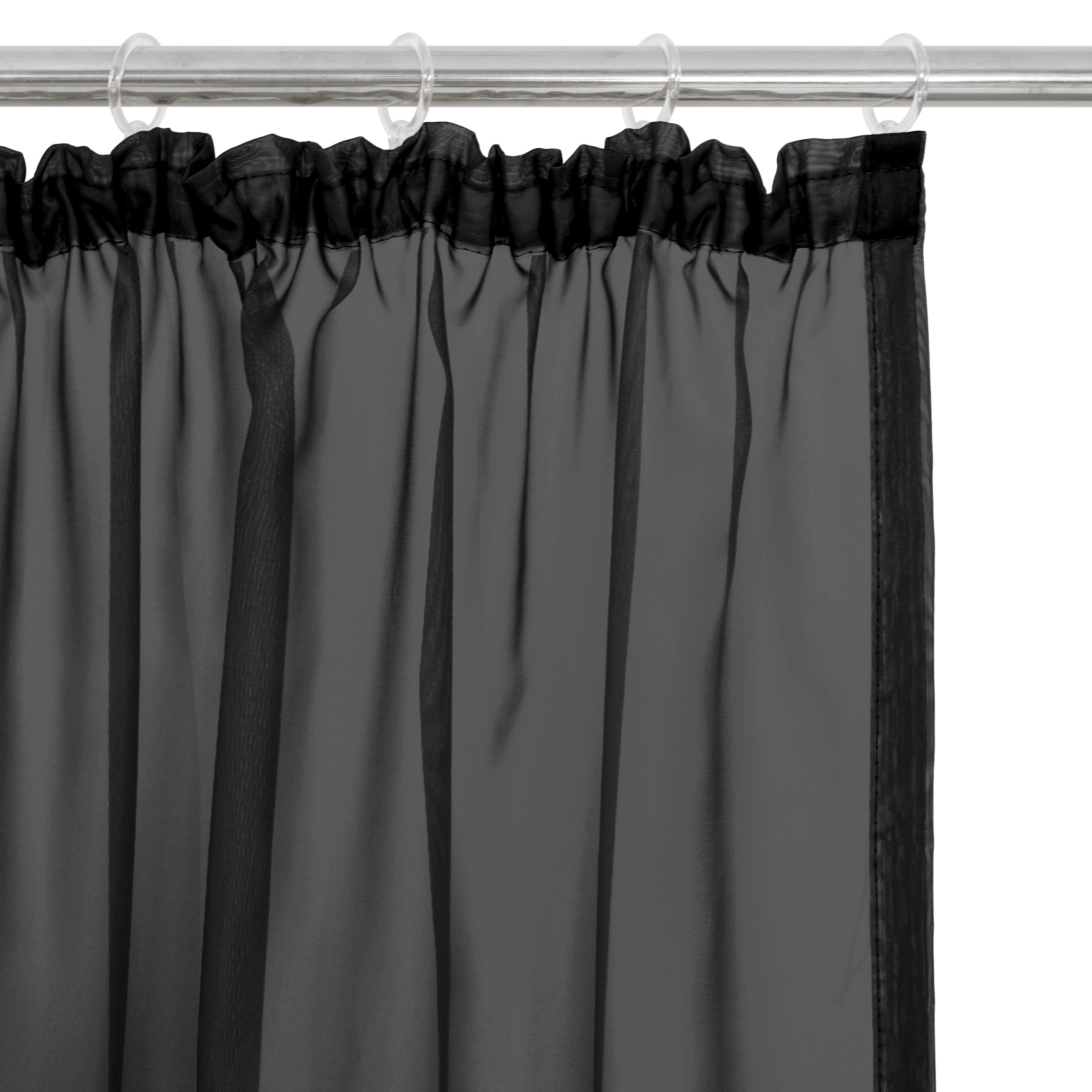 OTTO home Gardine XANA 1er- und 2er-Pack, Kräuselband, Topseller! (1 St), Kräuselband, transparent, Voile, Bestseller, einfarbig, 1 bzw. 2 Schals, pflegeleicht, – Bild 5 von 5