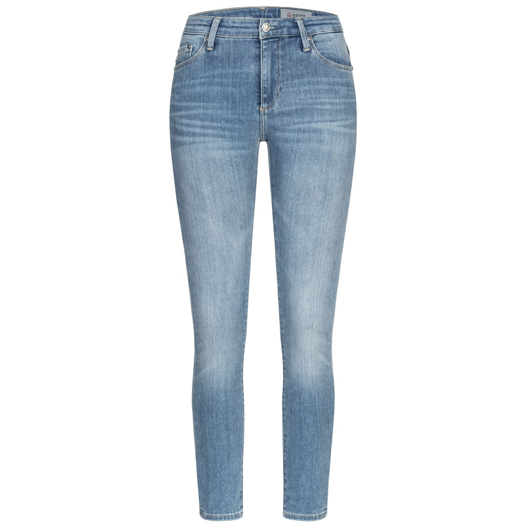 ADRIANO GOLDSCHMIED 5-Pocket-Jeans AG JEANS Jeans FARRAH ANKLE High Waist - Blau