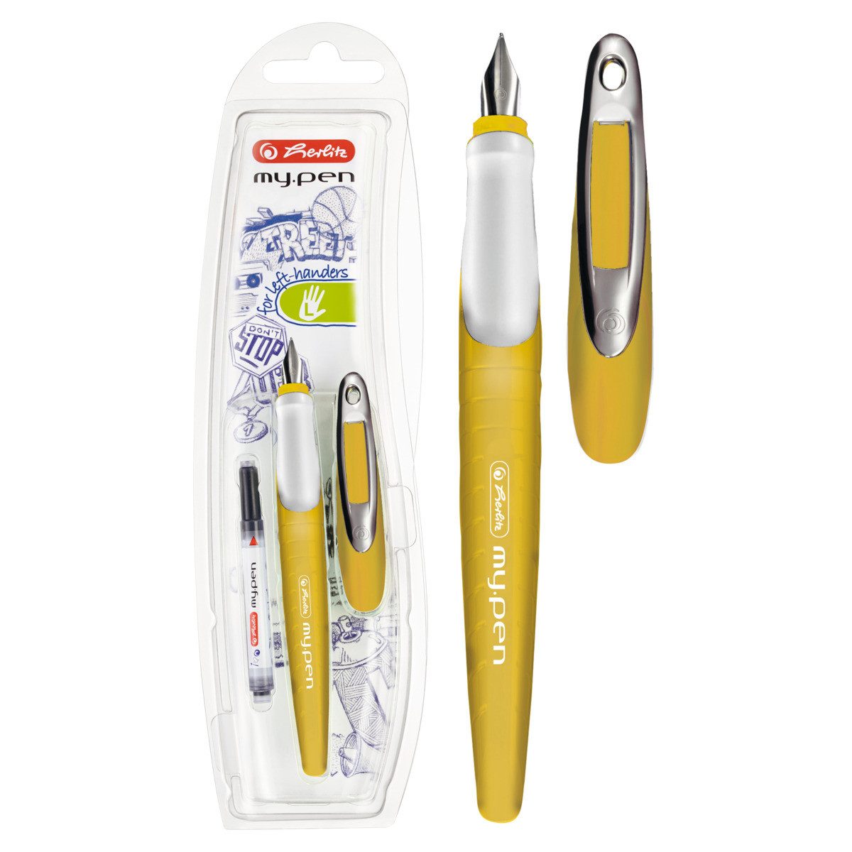 HAMELIN PAPERBRANDS Füller herlitz Füller my.pen L senf/weiß Blister