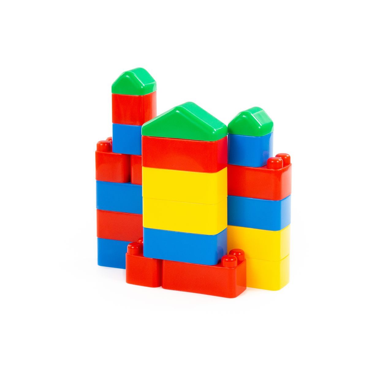 Polesie Bausteine-Set 61782 Konstruktions-Spielset, (28 St), 28 Teile, Kunststoffbeutel, bunte Elemente, Kunststoff, ab 1 Jahr