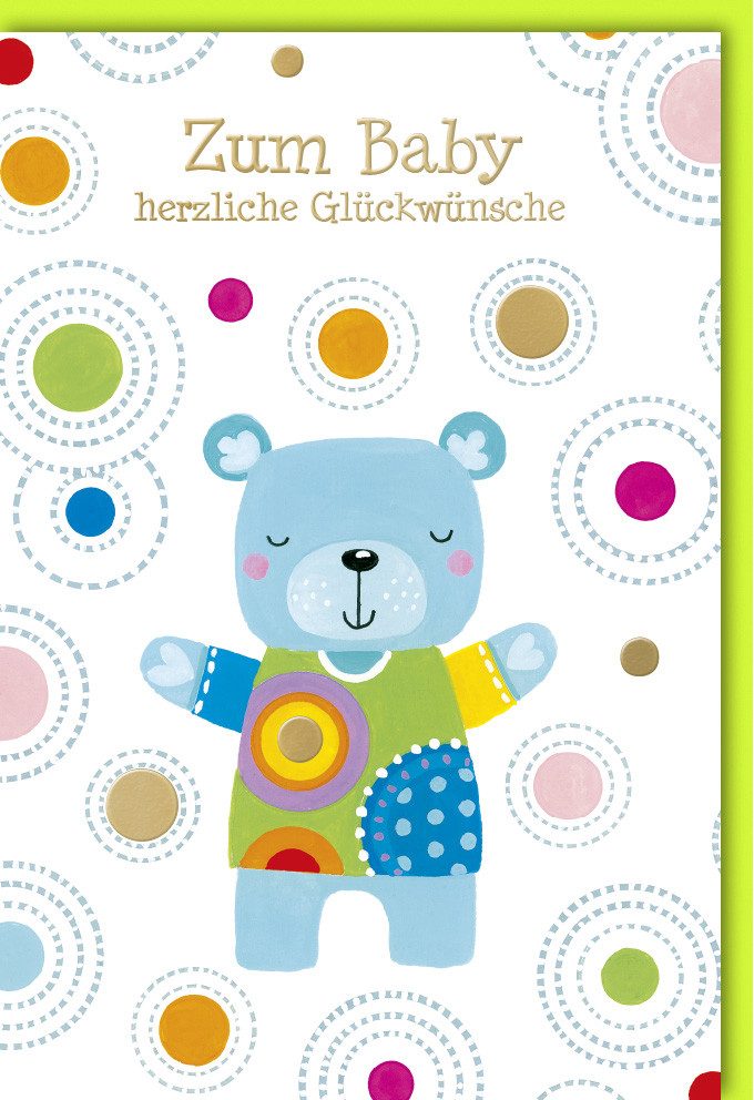 Grußkarten Geburt – Baby – Freudiges Ereignis - Karte mit Umschlag