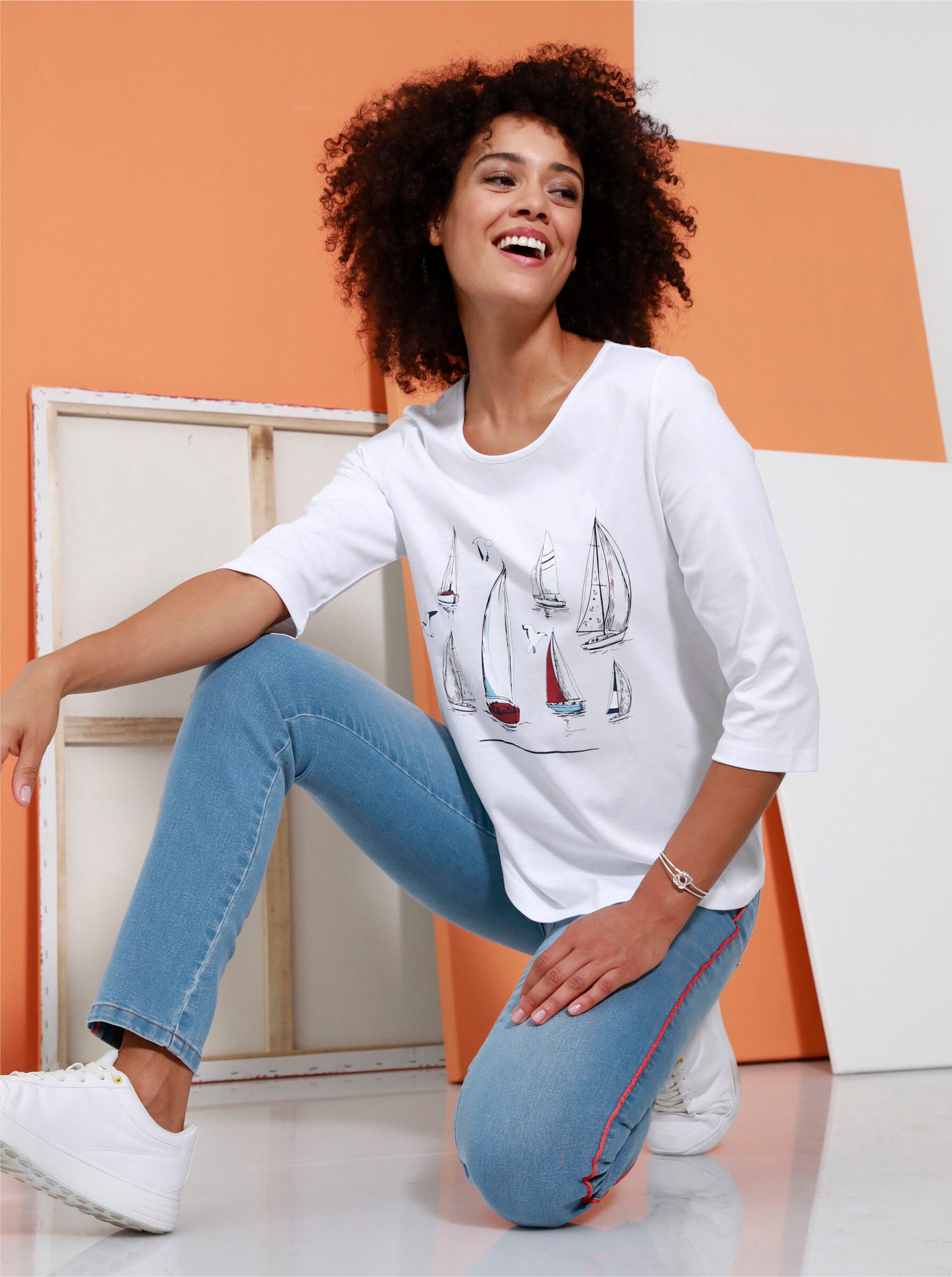 Sieh an! T-Shirt 3/4-Arm-Shirt .